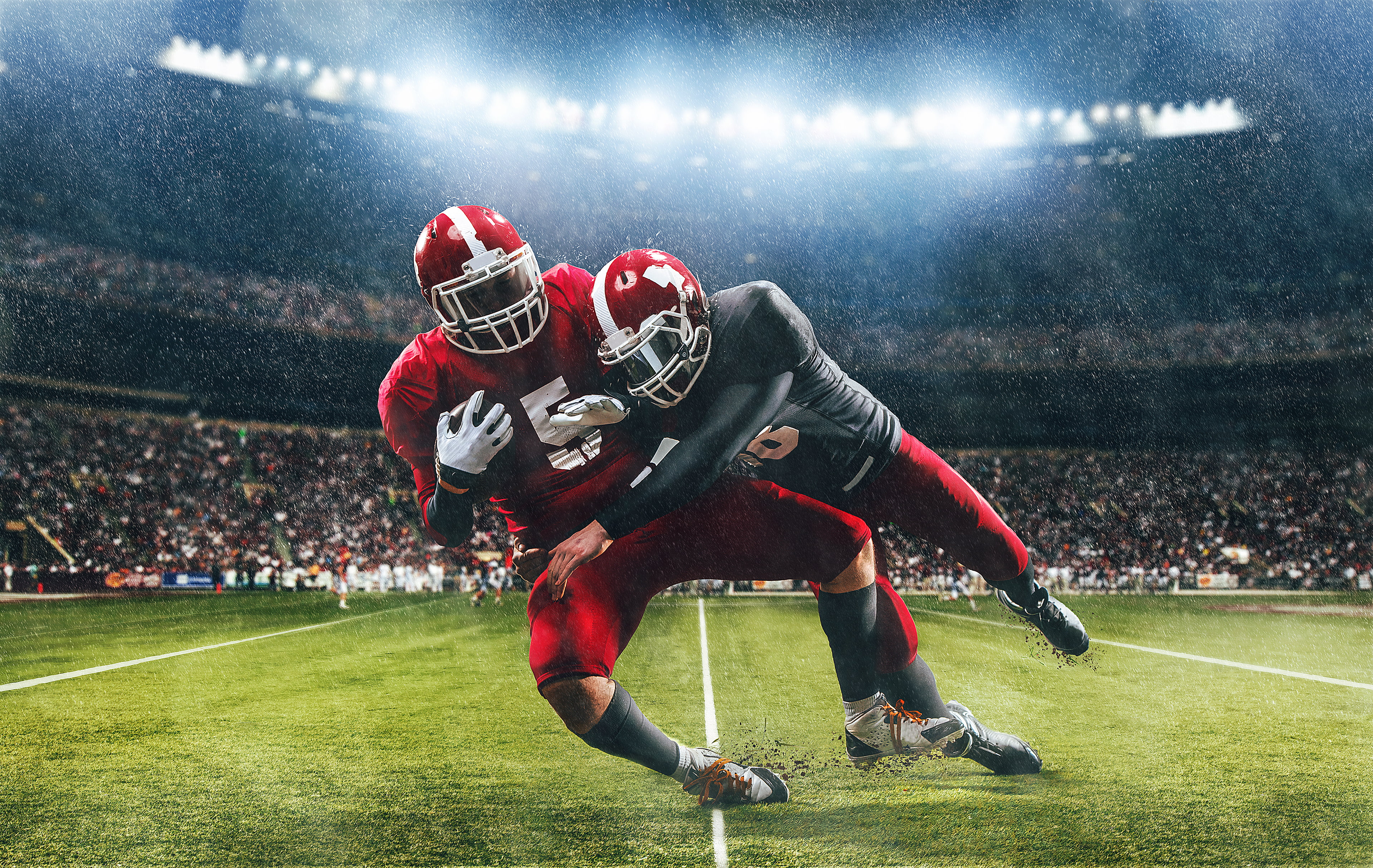 Rain, 4K, 4K, Stadium, Rugby football, HD Wallpaper