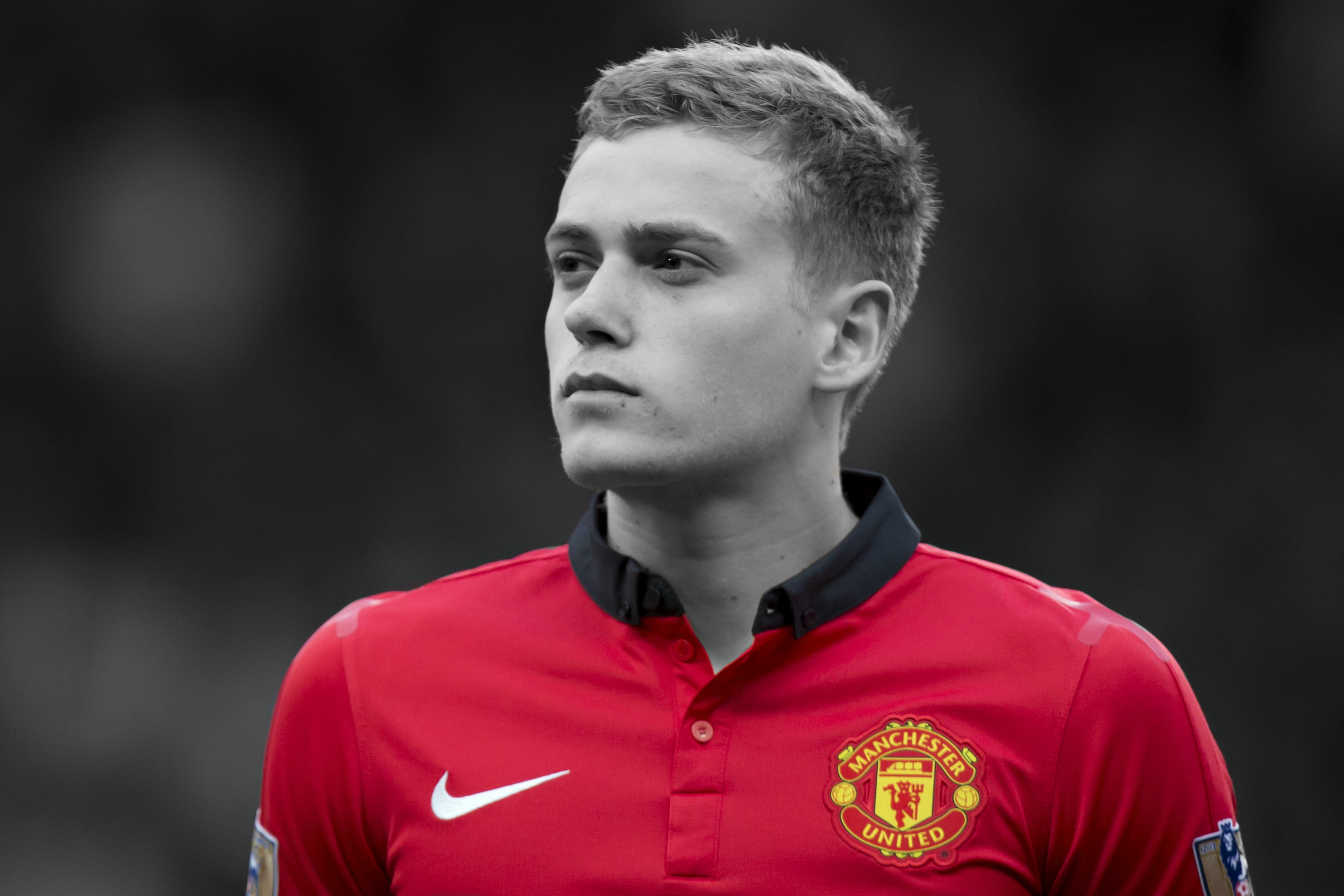 selective coloring, soccer, sport, James Wilson (footballer), 2K, men, Manchester United, HD Wallpaper