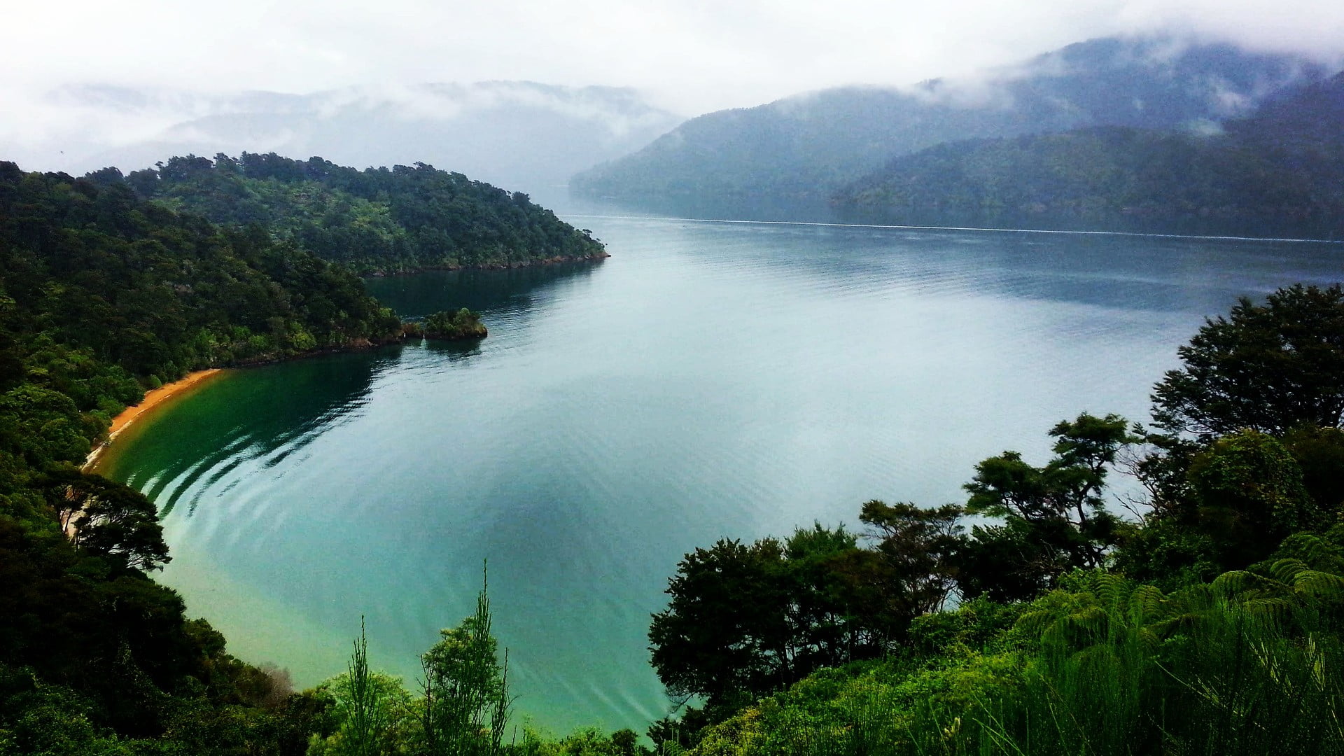 day, tree, no people, turquoise colored, green color, mountain, lake, tranquility, growth, non-urban scene, beauty in nature, national park, 1080P, sky, HD Wallpaper
