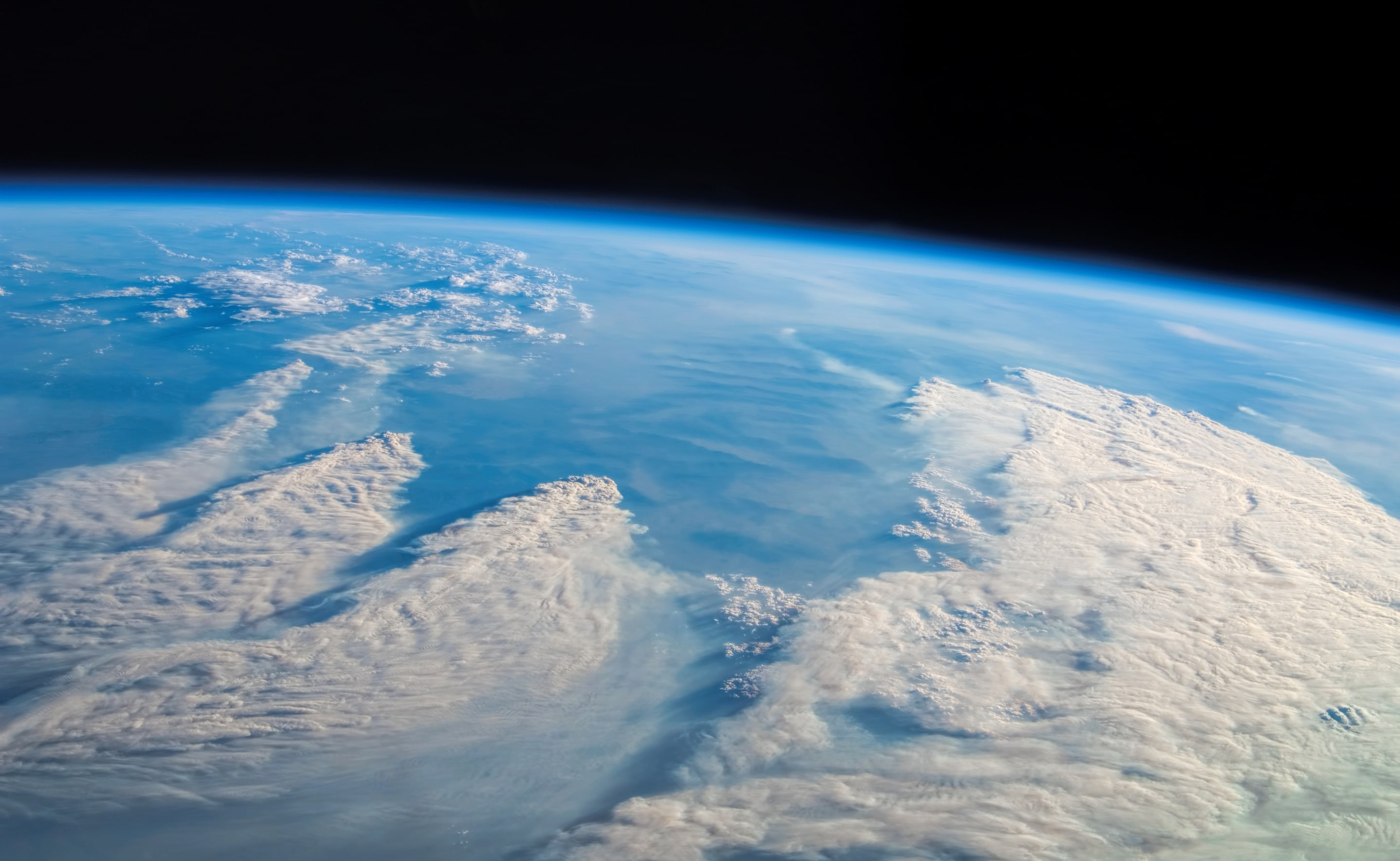 sky, cloud - sky, space exploration, black background, planet earth, Montana, topography, Nasa, nature, horizon, no people, high angle view, atmosphere, HD Wallpaper