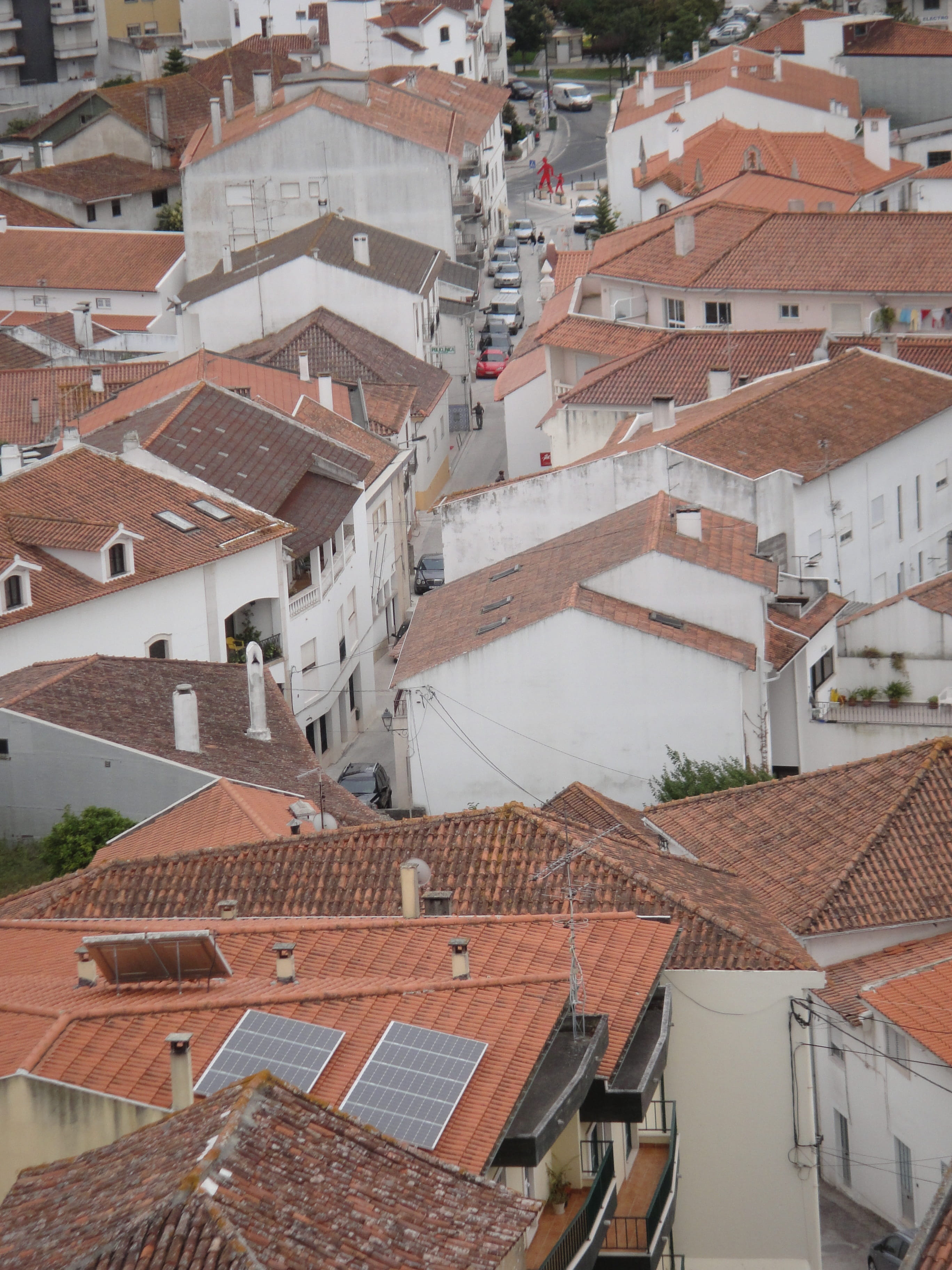 town, townscape, high angle view, Portugal, architecture, roof tile, nature, building, apartment, house, built structure, day, Roofs, city life, crowded, Phone HD Wallpaper