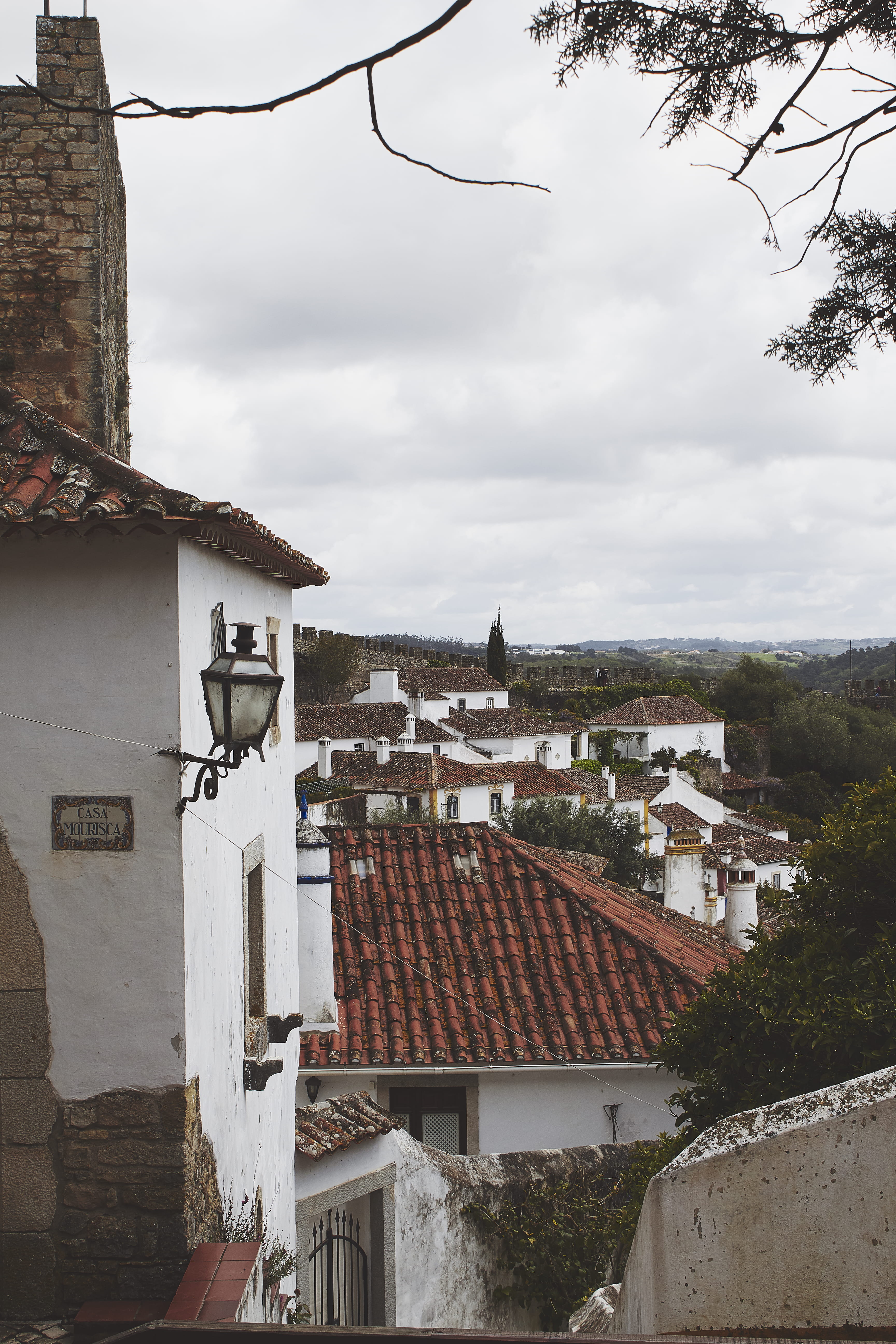 roofs, day, residential district, house, built structure, building exterior, explore, no people, portugal, high angle view, roof tile, travel, human settlement, Phone HD Wallpaper