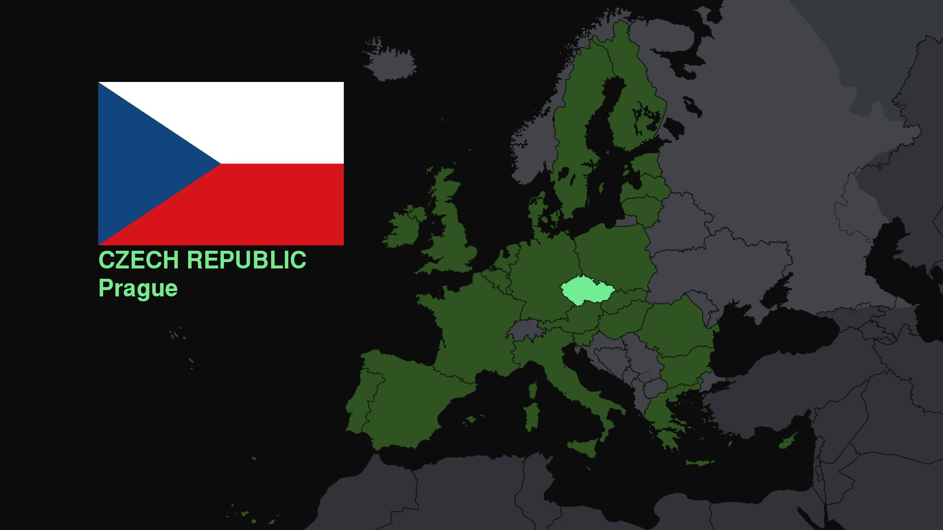 European Union, Czech Republic, map, Europe, 1080P, Flag, HD Wallpaper