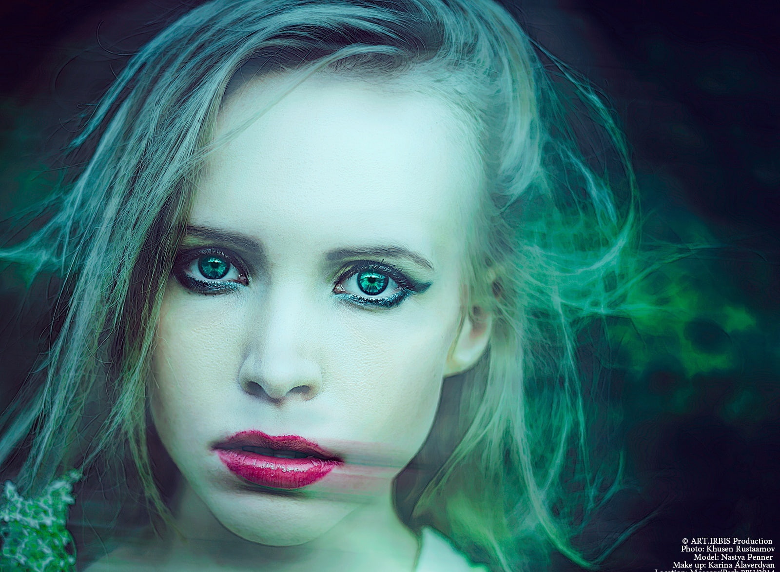 veil, girls, khusen rustamov, studio shot, women, young adult, art, blue eyes, adult, beauty, glamour, human face, one person, glamour girl, art.irbis, HD Wallpaper