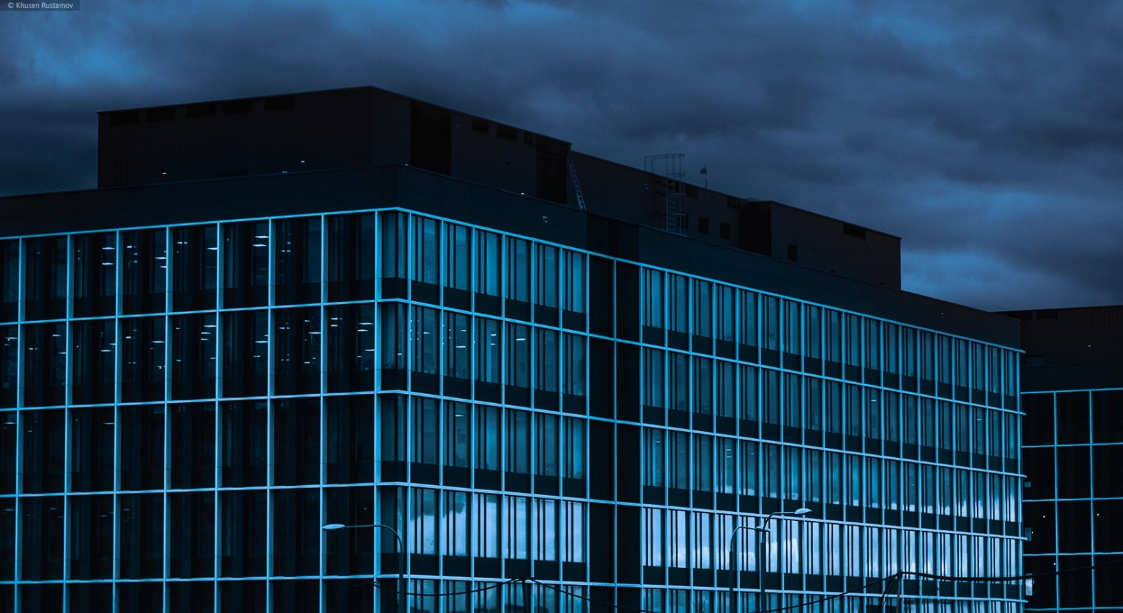 night, low angle view, business, office building exterior, production, 720P, art.irbis, architecture, art, sky, building, no people, window, building exterior, HD Wallpaper