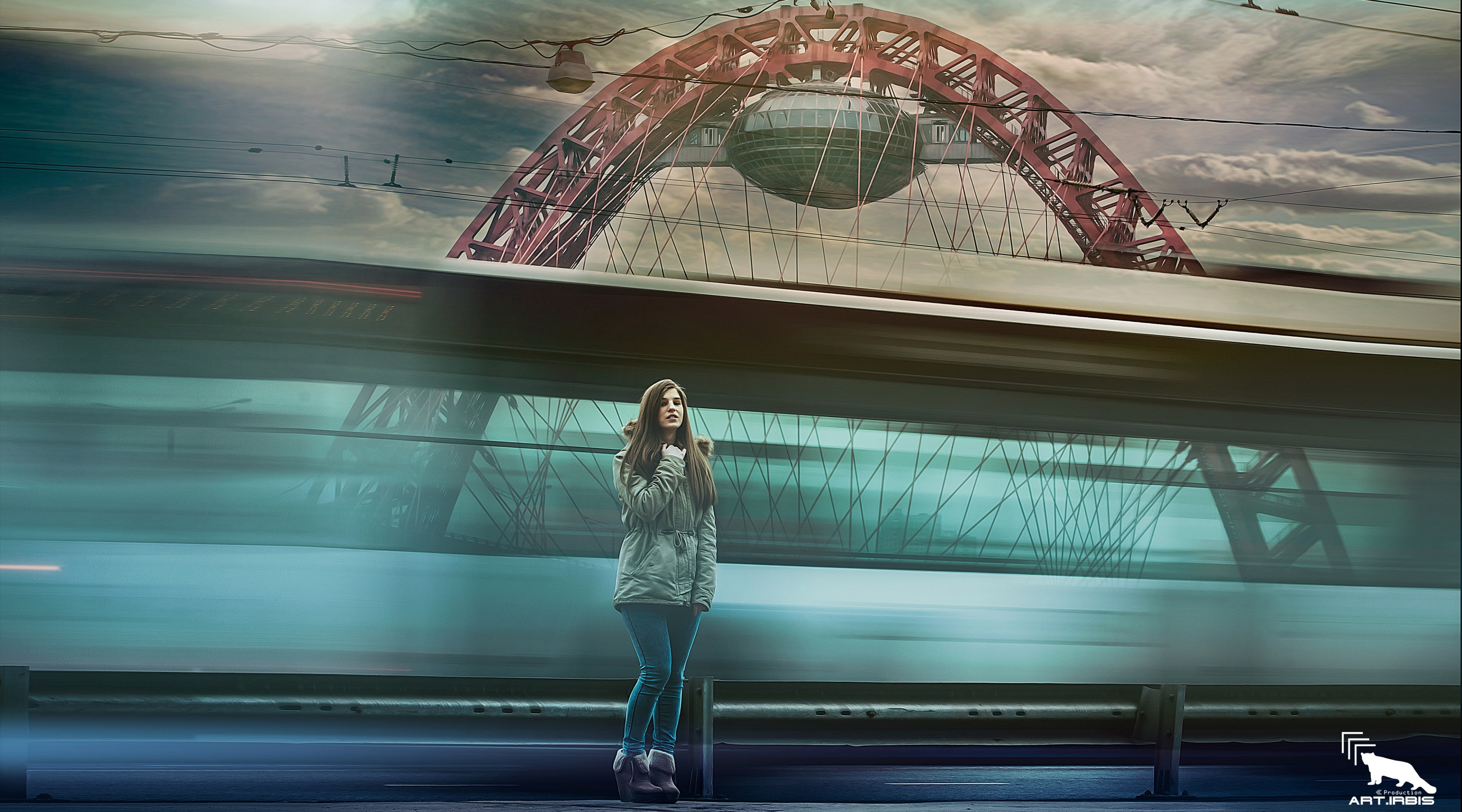 city, production, connection, beautiful woman, Aero, art, women, building exterior, casual clothing, lifestyles, Girl, transportation, real people, Dark, HD Wallpaper