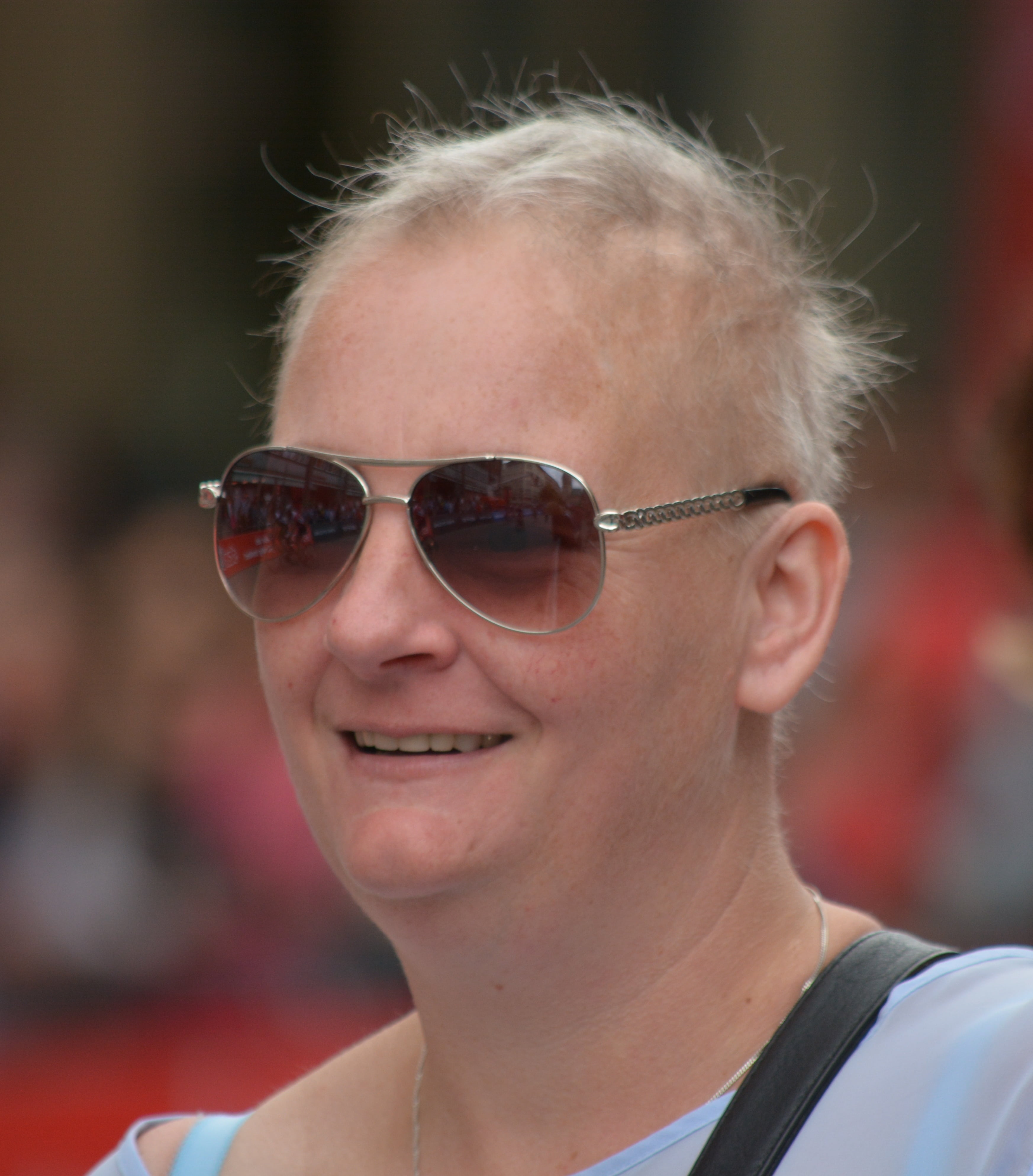 twins, looking at camera, hamburg, one person, sunglasses, bicycle race, smiling, fashion, cycling races, close-up, front view, happiness, white hair, headshot, Phone HD Wallpaper