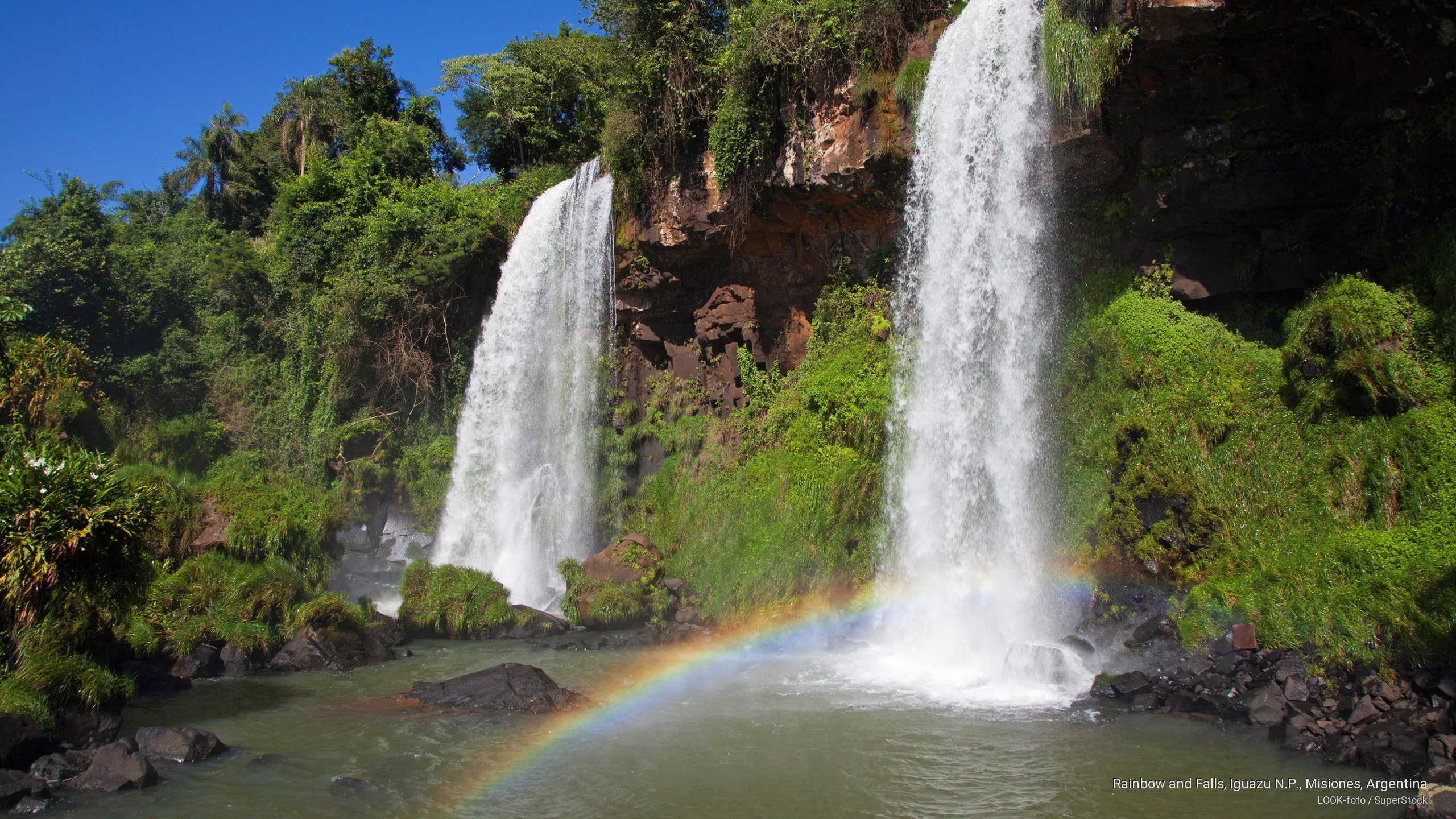 South America, misiones, falls, iguazu, argentina, n, rainbow, p, 2K, HD Wallpaper