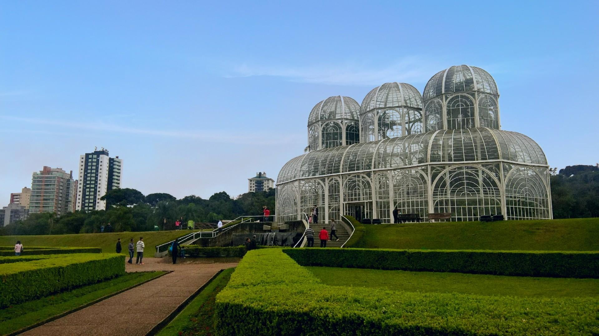 travel destinations, plant, architecture, religion, curitiba, sky, travel, flowers, history, outdoors, grass, brazil, nature, building, hedge, 1080P, building exterior, HD Wallpaper