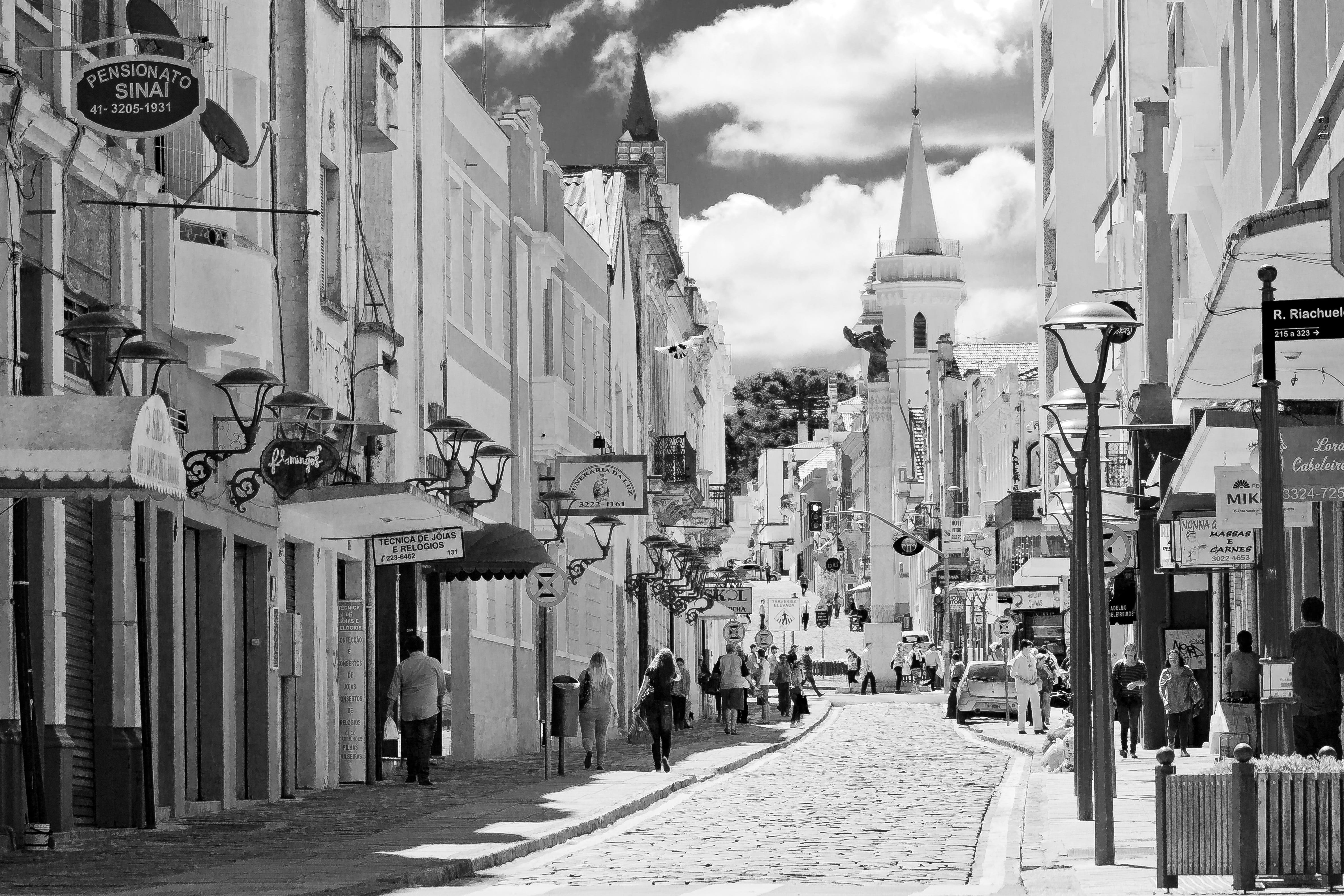 building, incidental people, day, religion, curitiba, nature, spirituality, brazil, tourism, san francisco street, transportation, 4K, residential district, HD Wallpaper