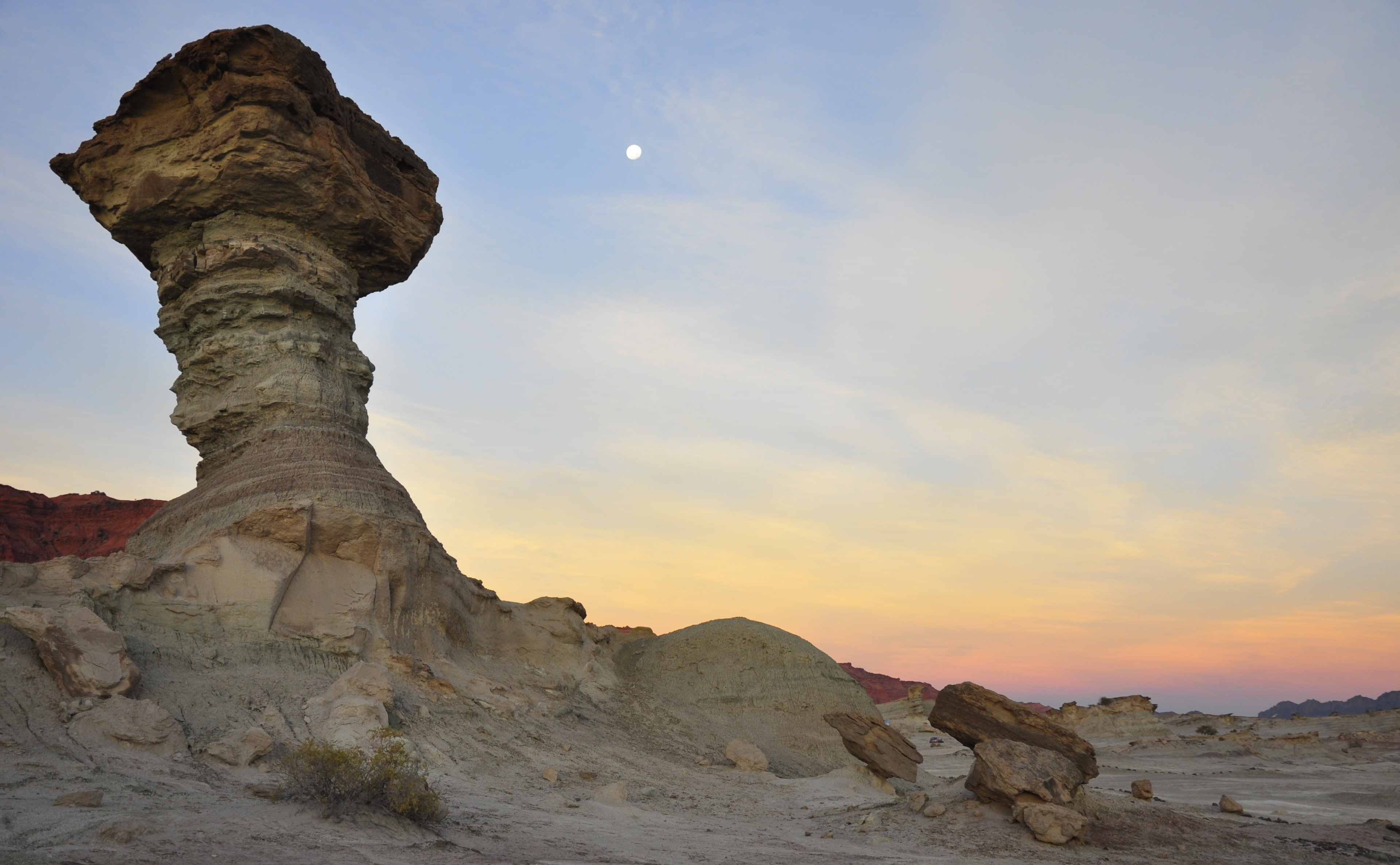 la, parque, rock, South America, land, physical geography, rock - object, sky, 4K, geology, climate, nature, solid, idyllic, de, valle, cloud - sky, ischigualasto, HD Wallpaper