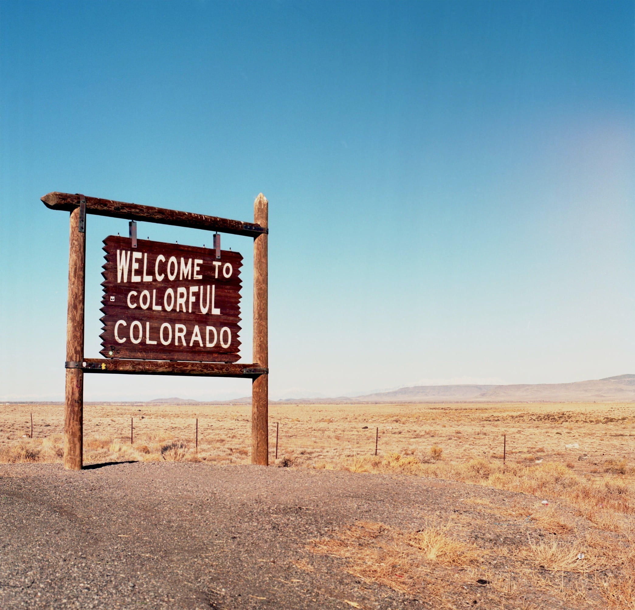 western script, desert, copy space, colorado, usa, scenics - nature, climate, 1080P, beauty in nature, sign, tranquil scene, no people, land, state, destination, HD Wallpaper