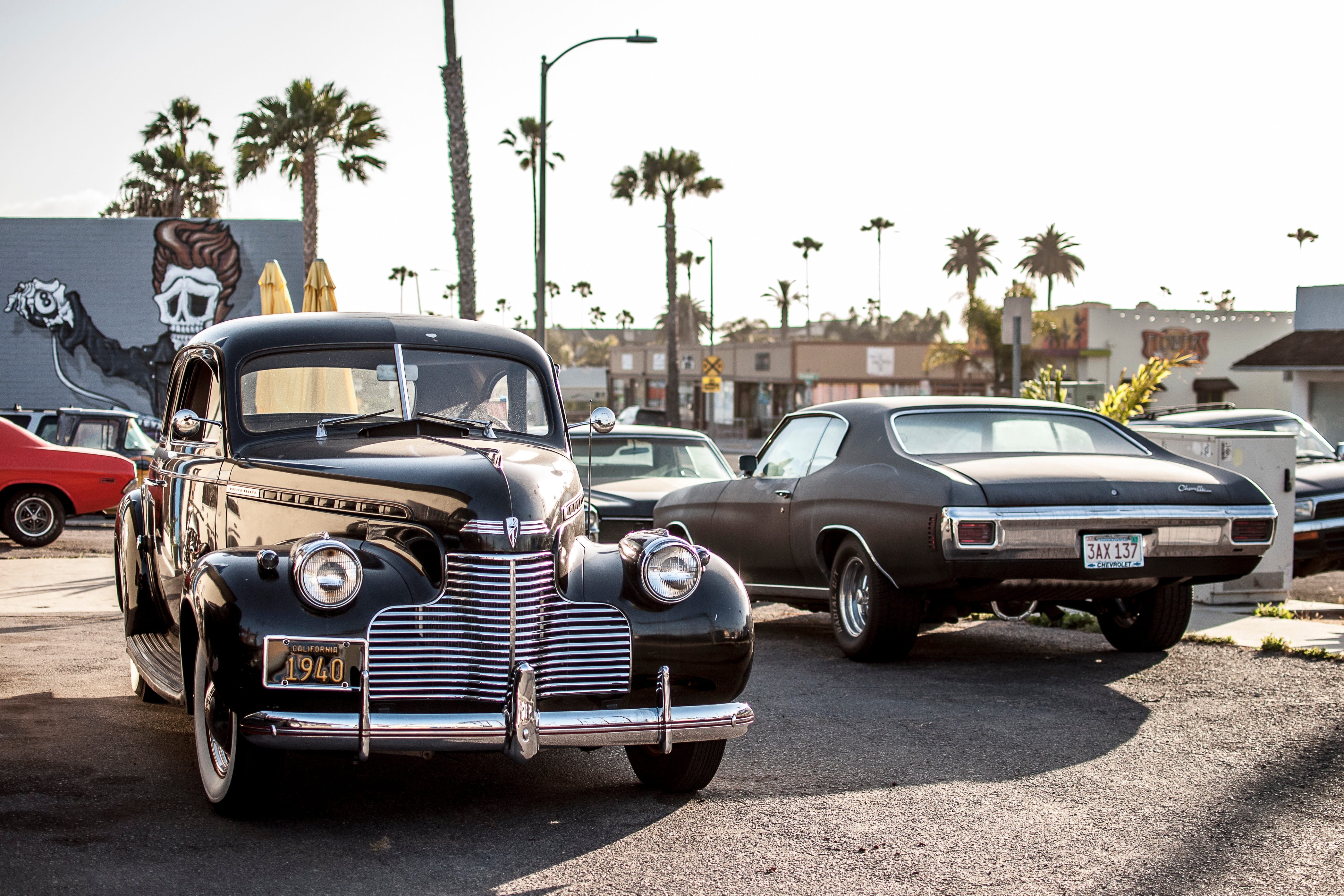 uSA, blue, built structure, beside, american Culture, vintage, old, sky, urban Scene, brown, collectors Car, nature, retro Styled, day, clear, luxury, old Havana, HD Wallpaper