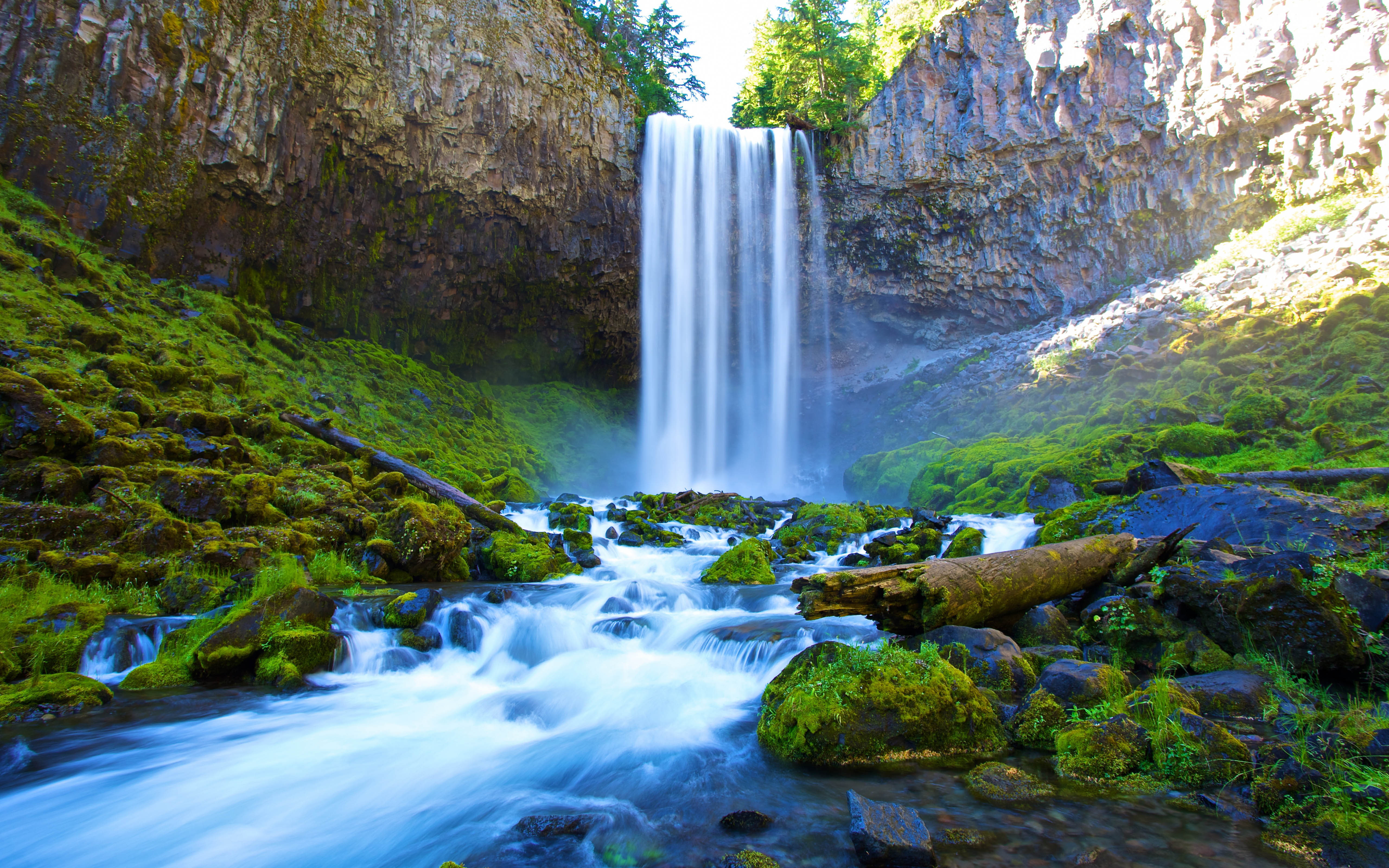 smartphone, tablet, waterfall, falls, desktop, america, uhd, central, 5K, oregon, river, white, falling, HD Wallpaper