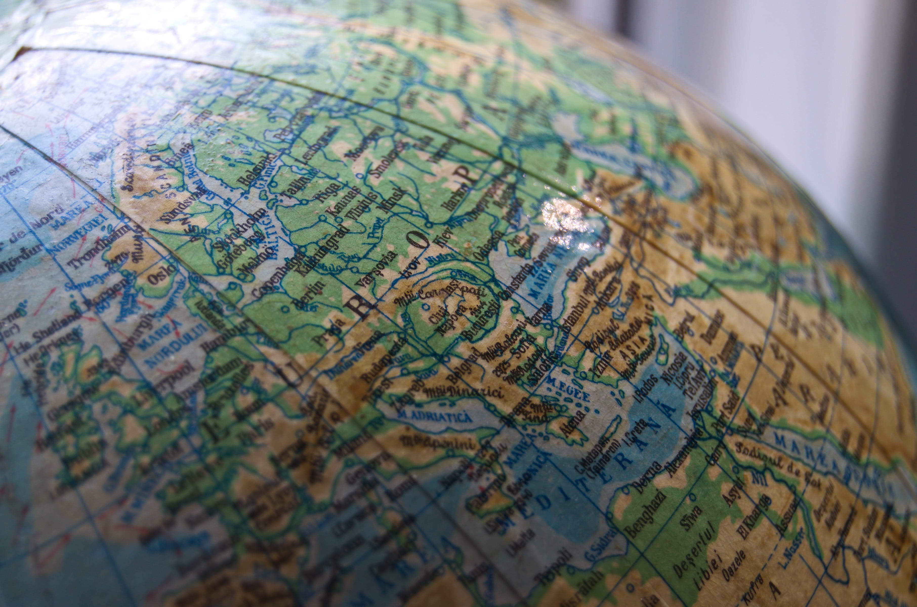 no people, photo, design, selective focus, globe - man made object, location, travel, country, planet earth, geography, exploration, map, closeup, cartography, HD Wallpaper