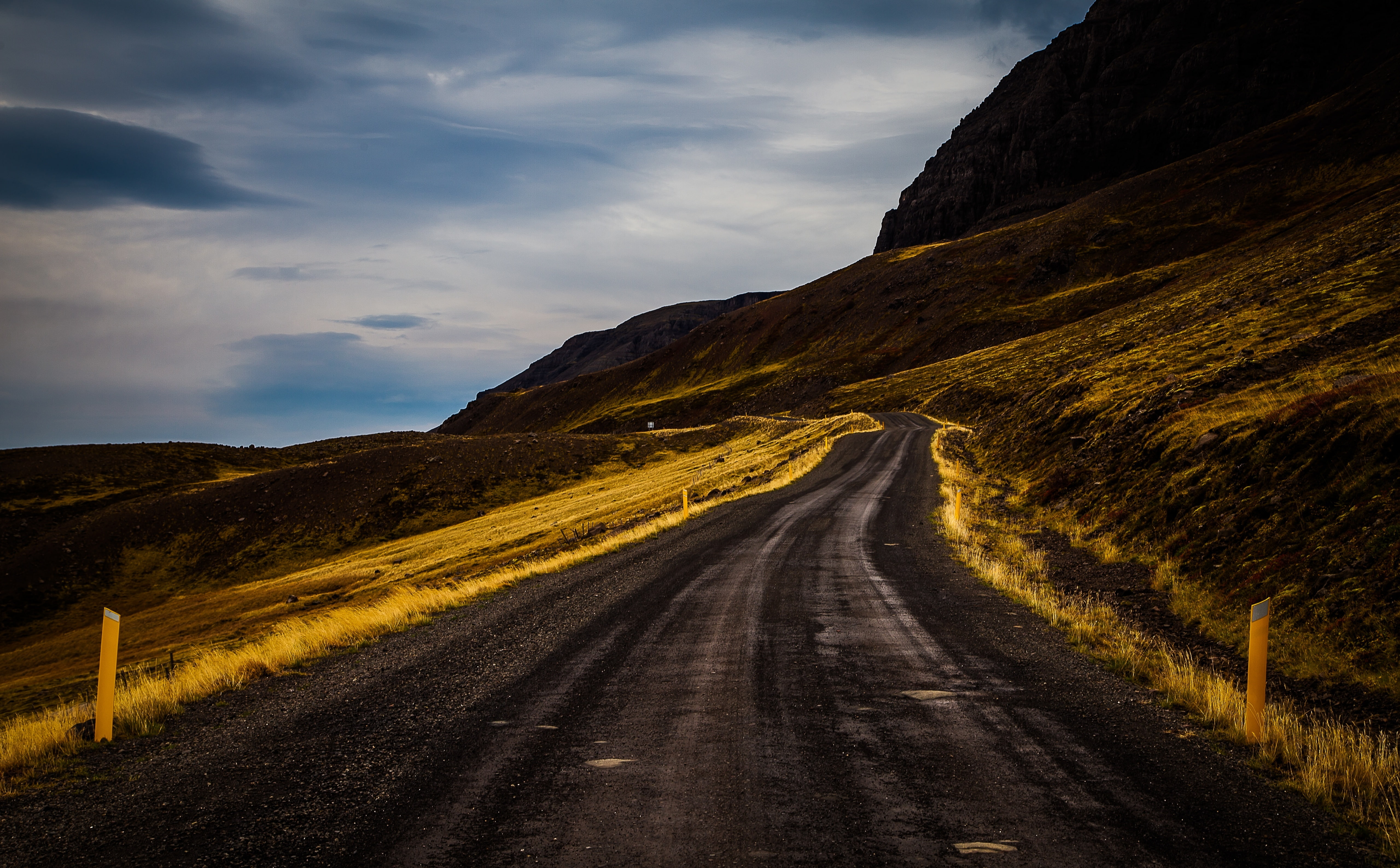 the way forward, land, Trip, Iceland, environment, Autumn, empty road, Scenery, beauty in nature, Europe, olafsvik, tranquil scene, cloud - sky, October, HD Wallpaper