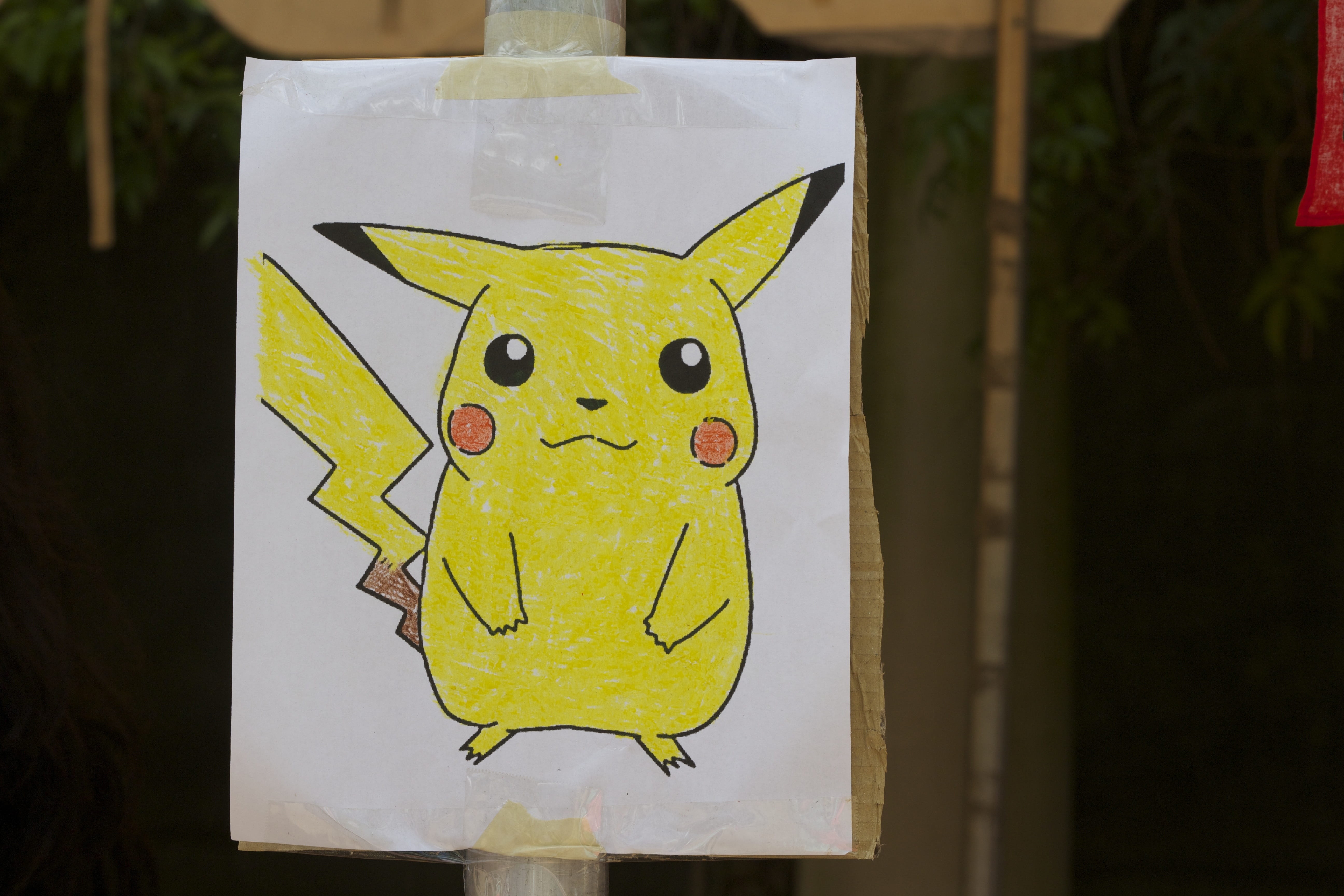 art and craft, painting, Cartoon, no people, 5K, outdoors, nature, day, focus on foreground, creativity, indoors, paper, pikachu, representation, Pikachu, HD Wallpaper