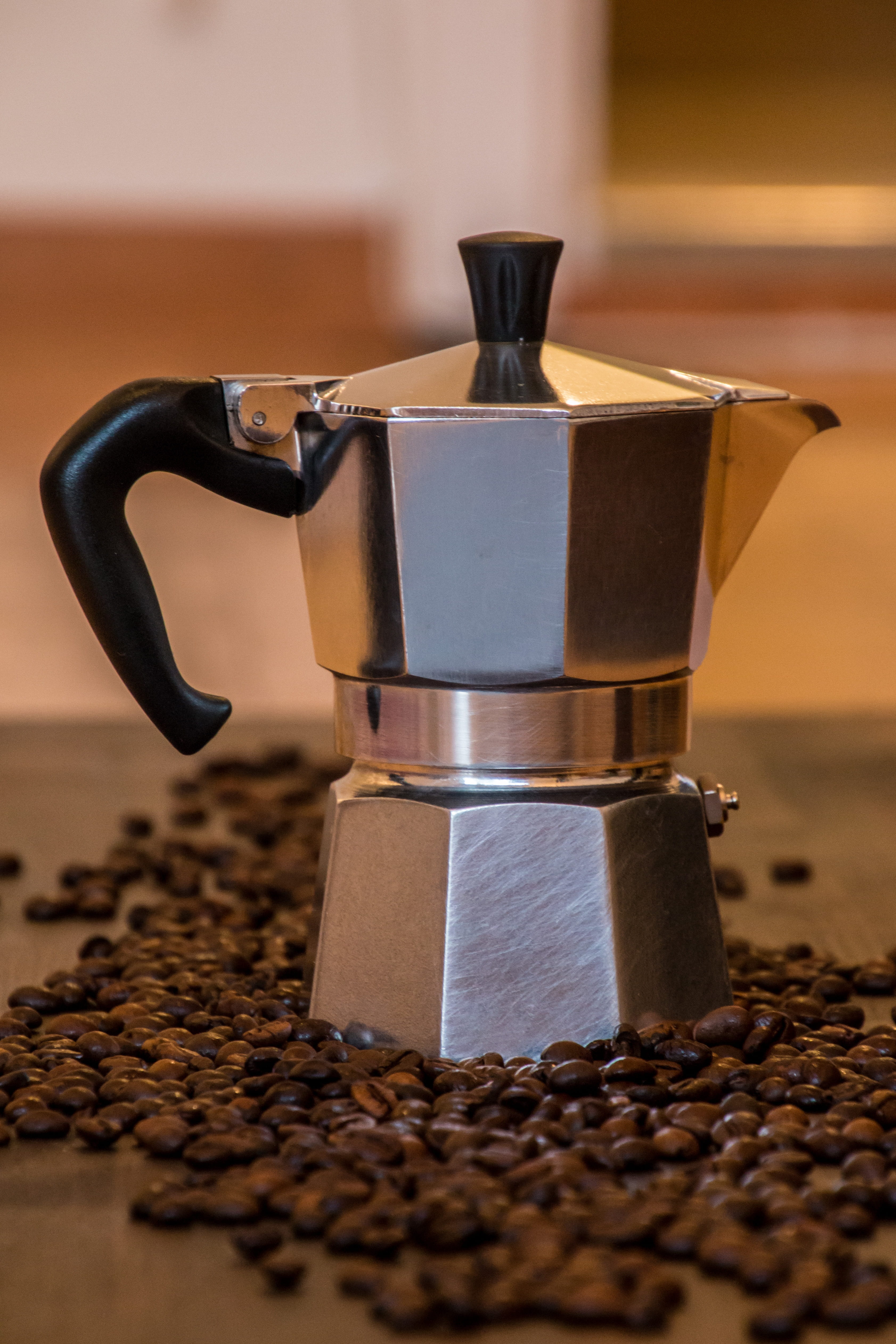 no people, silver colored, indoors, drink, breakfast, appliance, domestic room, coffee pot, coffee, refreshment, close-up, coffee maker, espresso maker, Phone HD Wallpaper