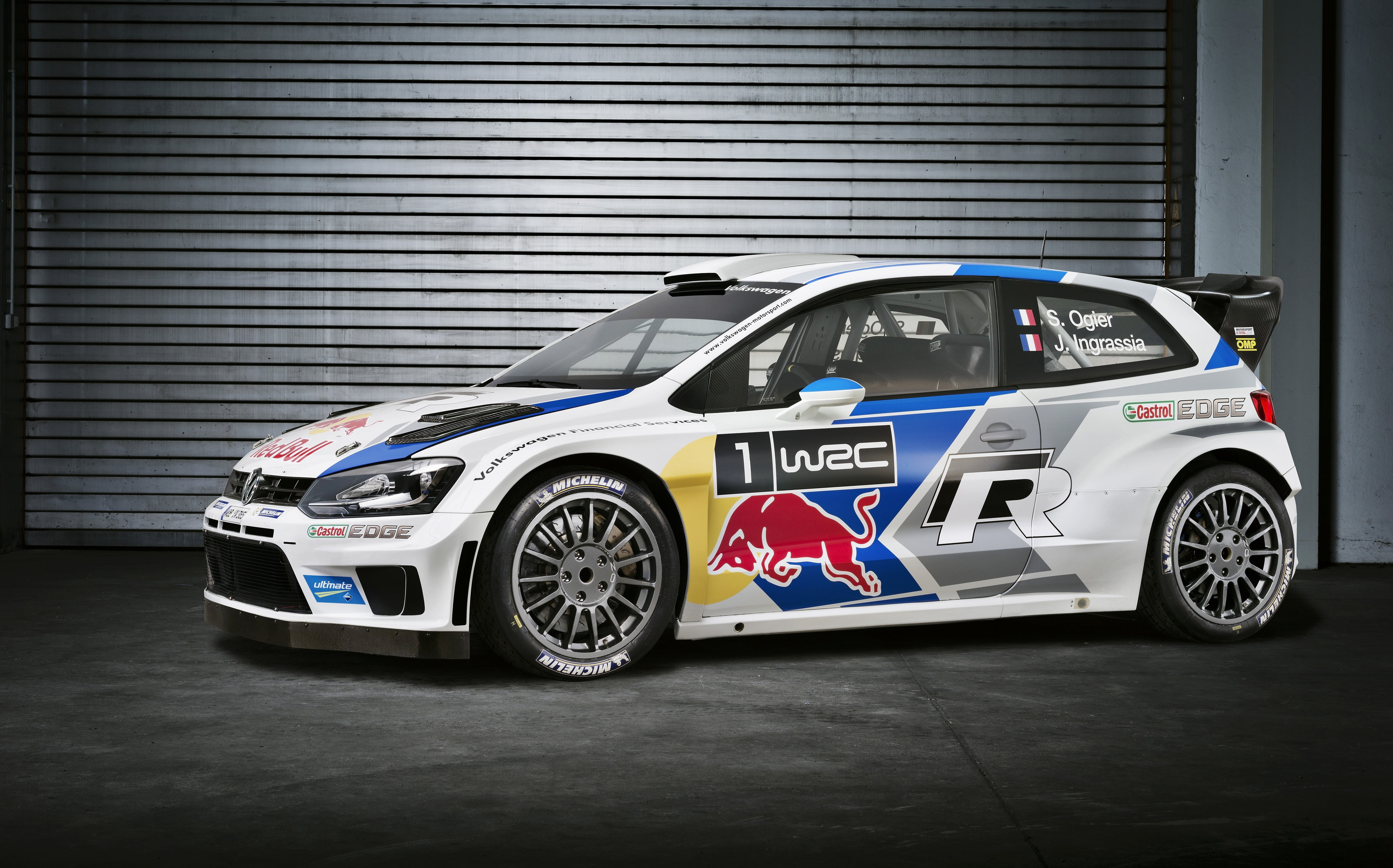 4K, Side view, wheel, Auto, White, speed, WRC, car, transportation, luxury, red, bull, sports race, communication, protection, blue, sports car, still life, HD Wallpaper