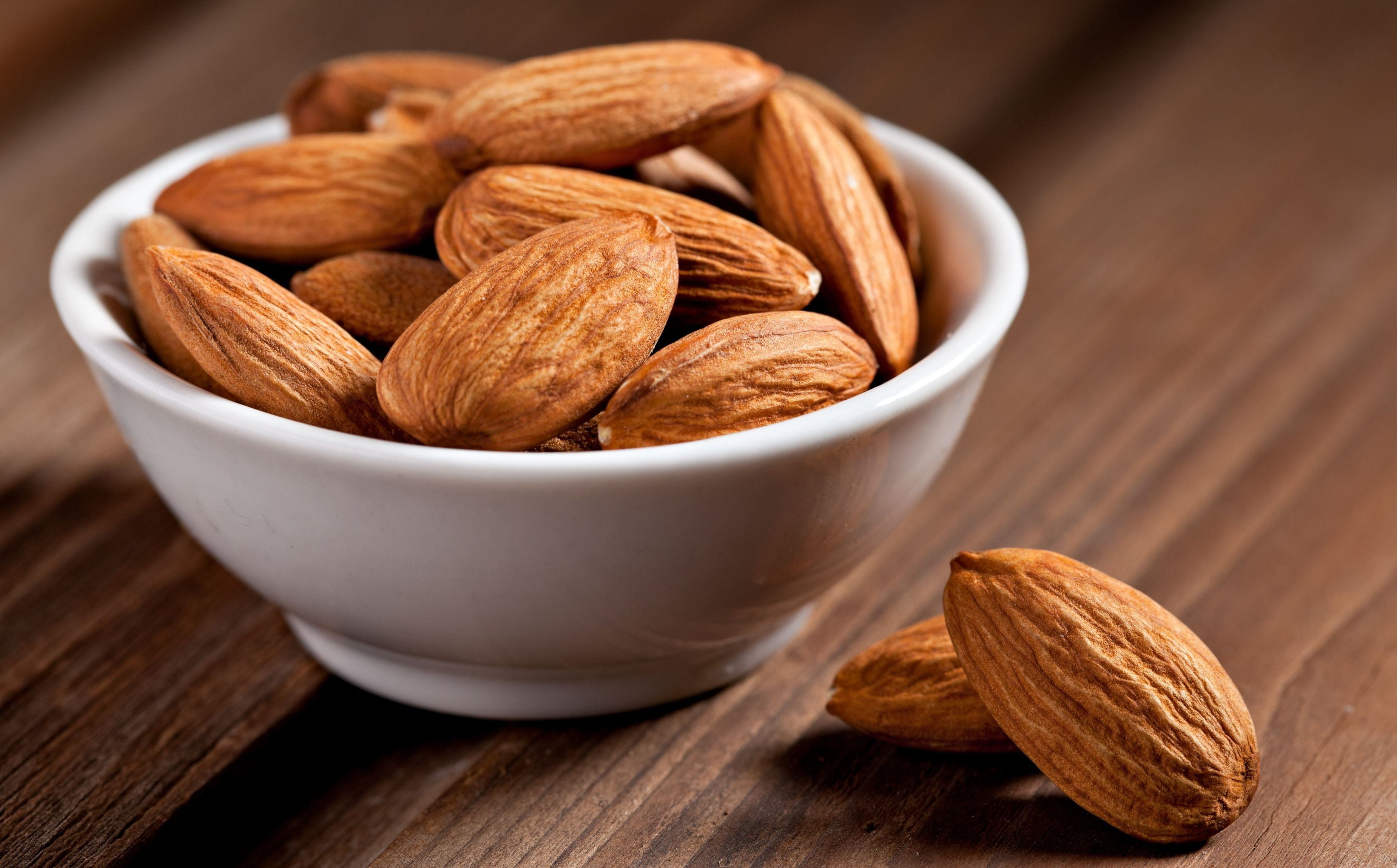 full screen, background, nut - food, Cup, still life, table, wellbeing, widescreen, nuts, close-up, focus on foreground, HD, snack, HD Wallpaper