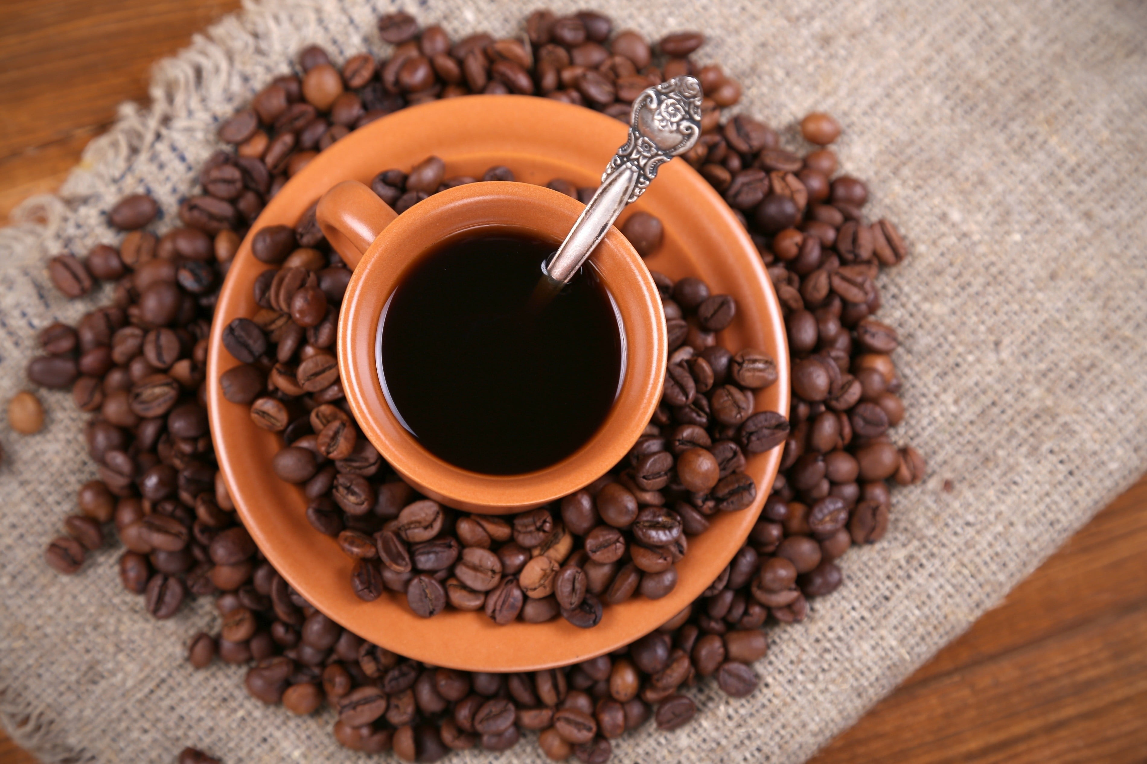 freshness, morning, seed, mocha, still life, close-up, backgrounds, roasted, beans, coffee, breakfast, 2K, heat - Temperature, indoors, caffeine, drink, HD Wallpaper