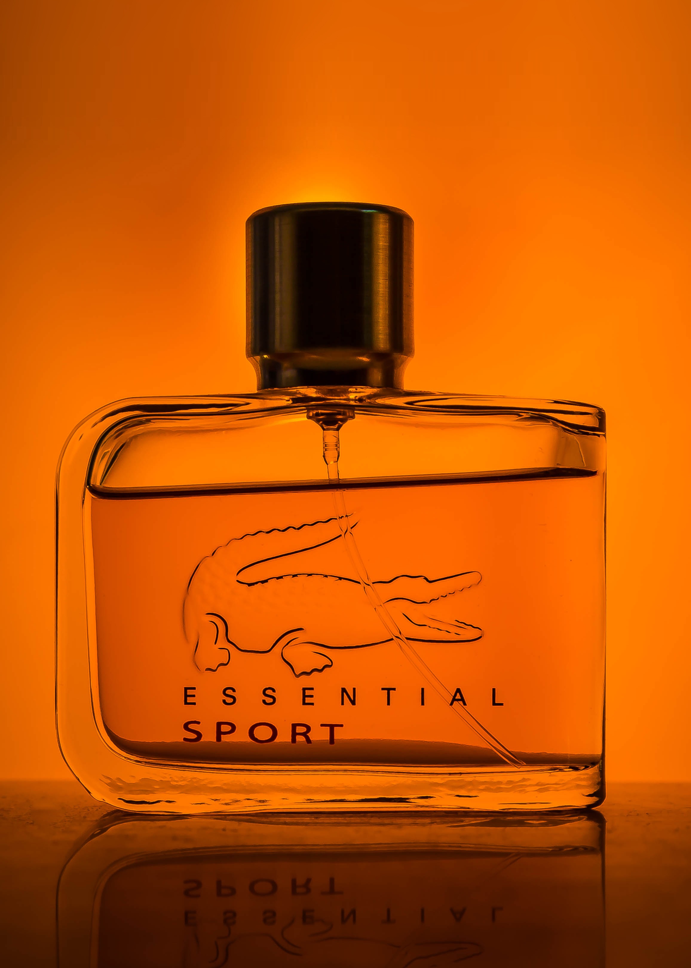 glass - material, studio shot, scented, orange color, yellow, sport, light, dark, the glare, water, surface, bottle, indoors, closeup, 2K, one, essential, Phone HD Wallpaper