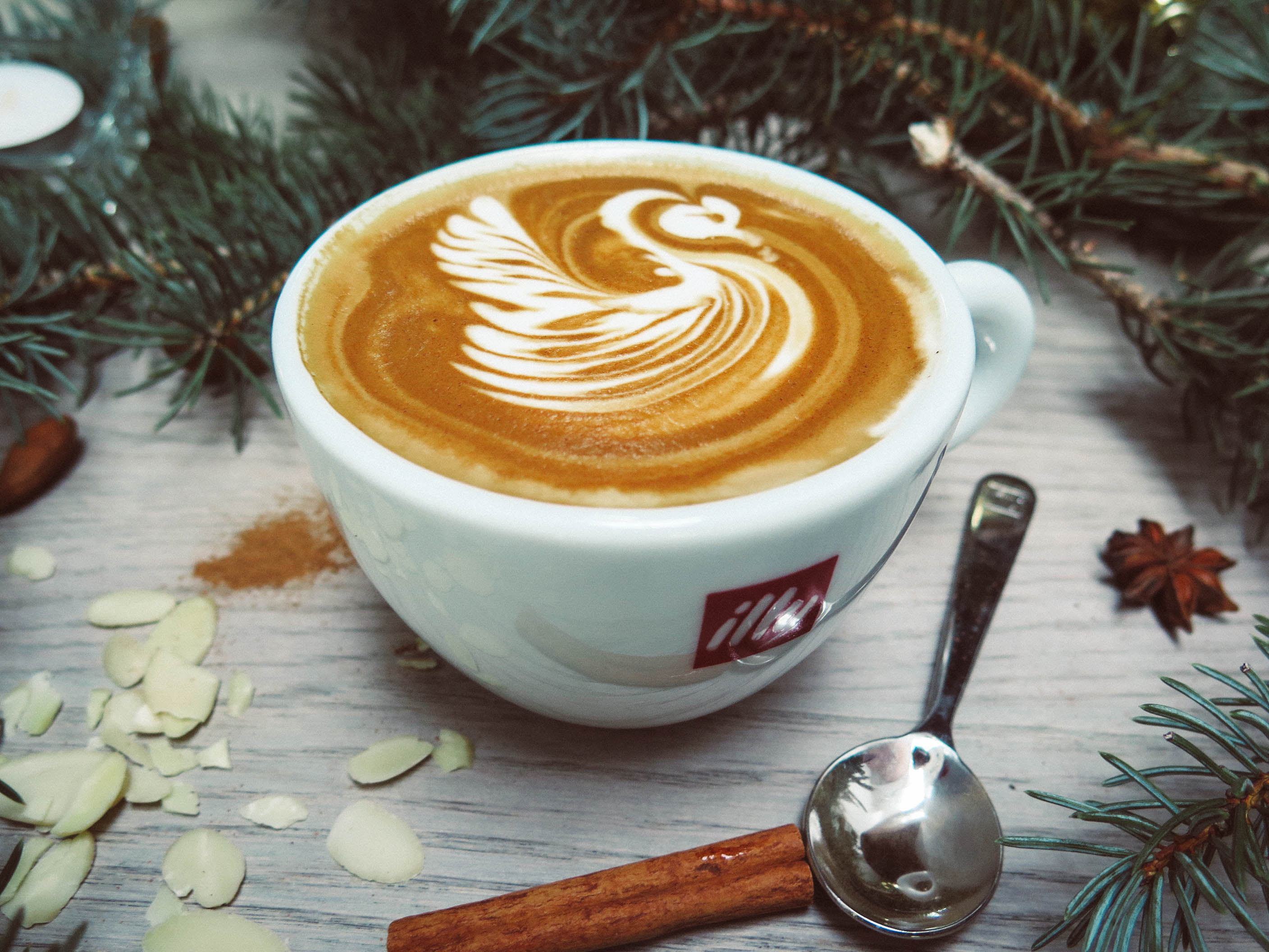 white, cafe, espresso, wood - Material, kitchen utensil, breakfast, cappuccino, cinnamon, brown, decoration, art, coffee - Drink, crockery, food and drink, HD Wallpaper