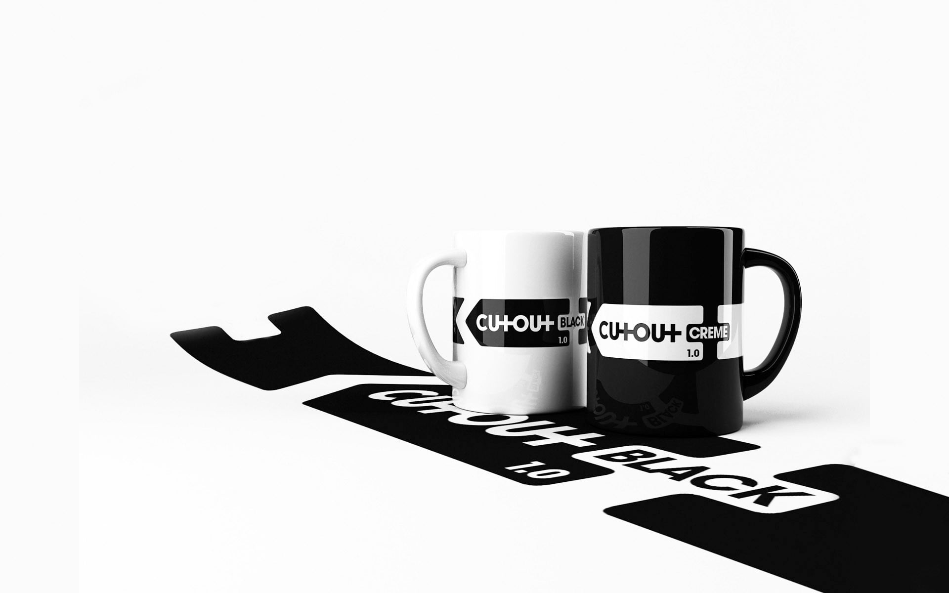 text, drink, white background, coffee - drink, monochrome, two, copy space, studio shot, non-alcoholic beverage, indoors, simple background, refreshment, HD Wallpaper