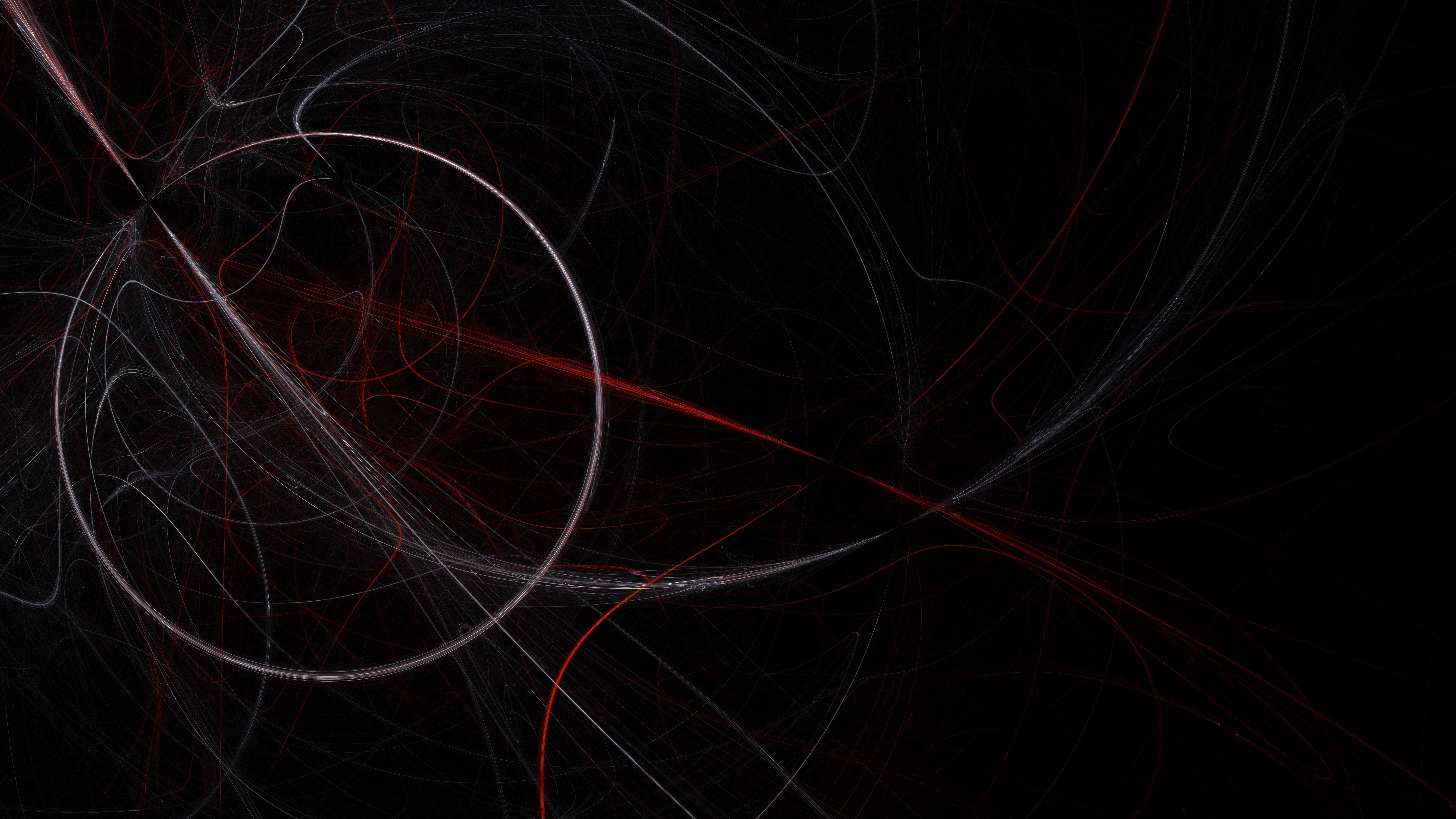 darkness, 8K, black, red, circle, night, light, 8k uhd, dark, HD Wallpaper