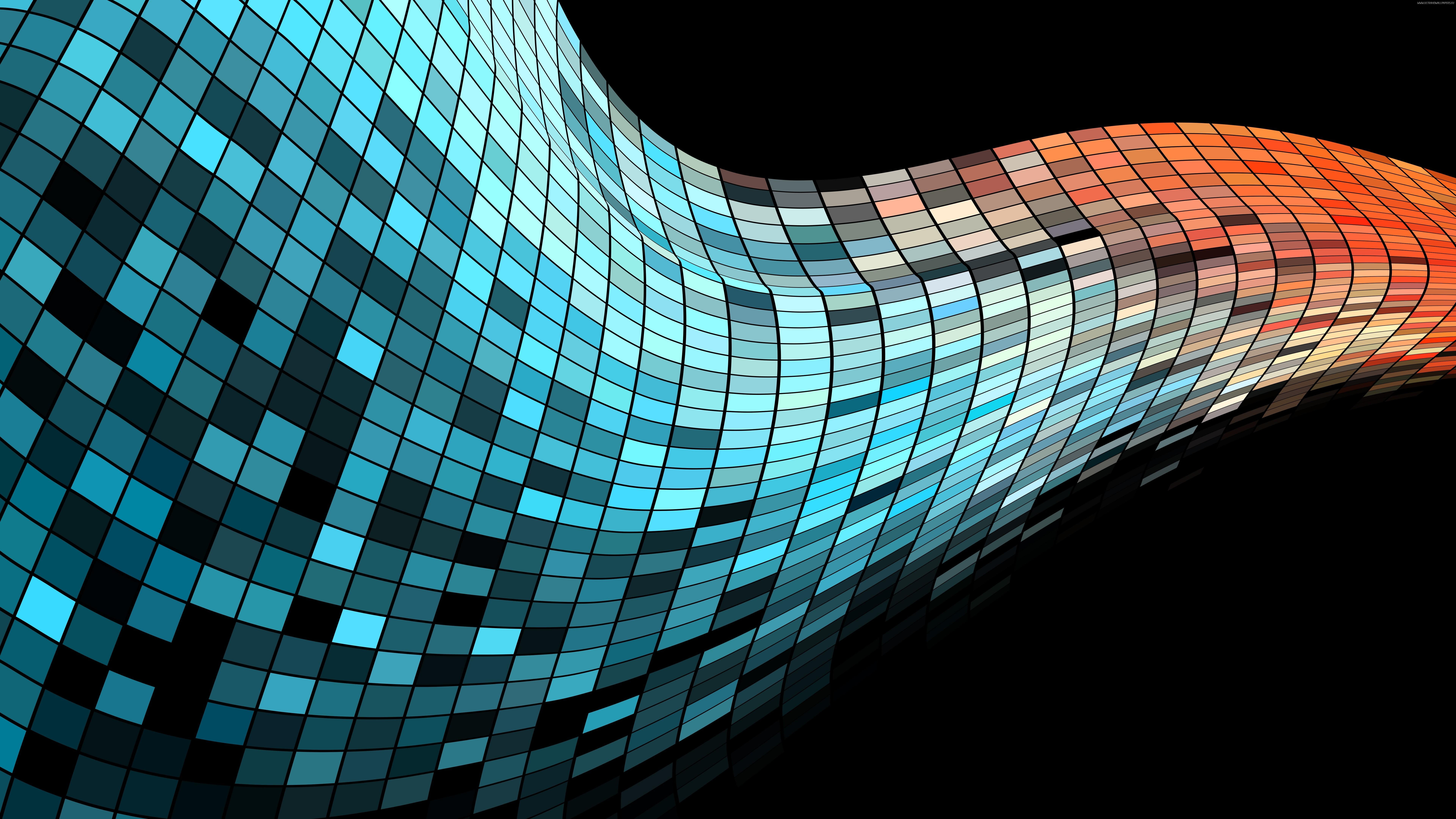 digital art, abstract art, colors, wave, 8k uhd, 8k, 8K, fractal art, graphics, illustration, pattern, HD Wallpaper