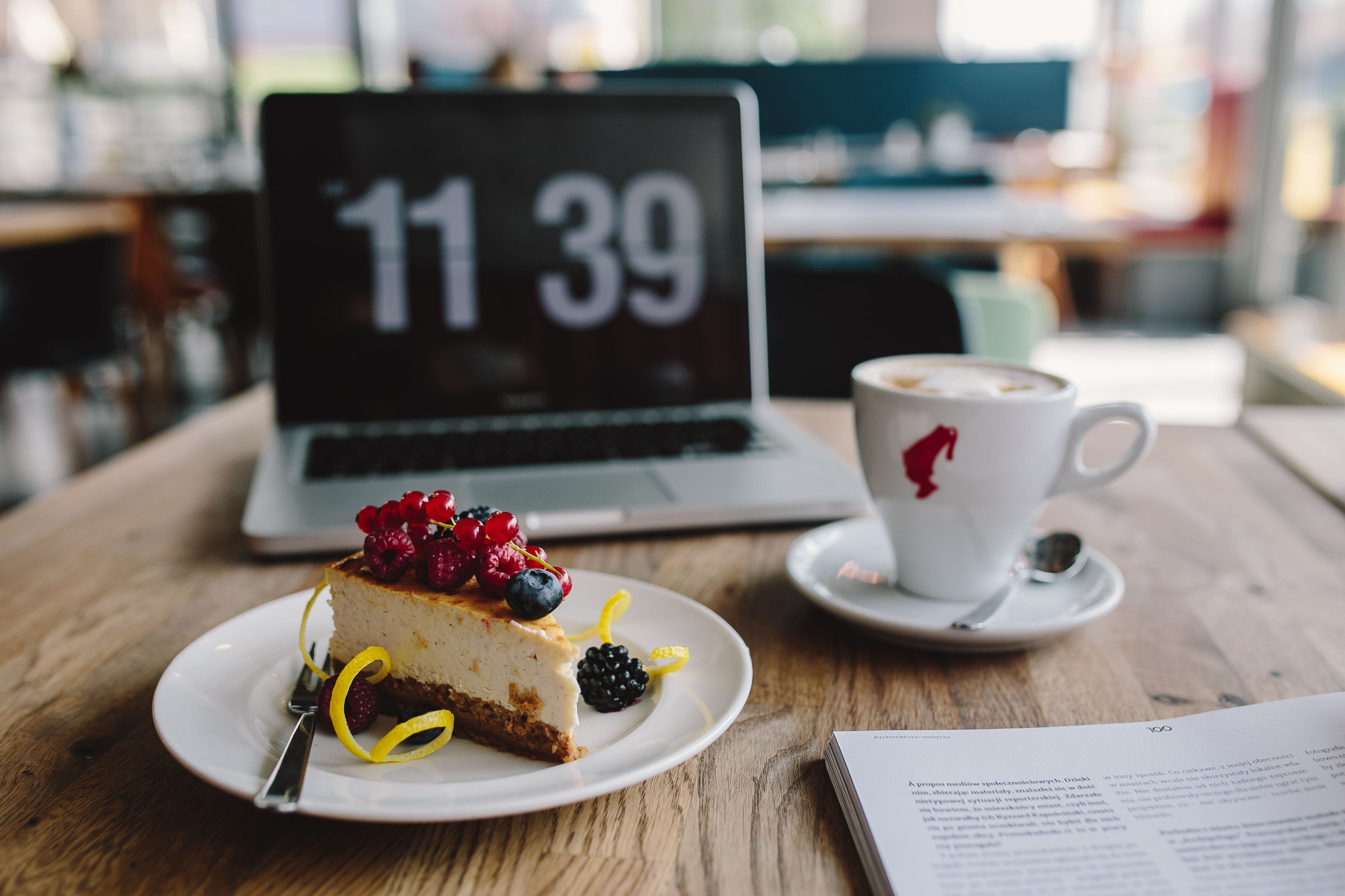 fruit, cheese, tech, onterior, restaurant, desk, breakfast, dessert, workplace, sweet food, mobile, business, no people, technology, computer, cup, working, HD Wallpaper