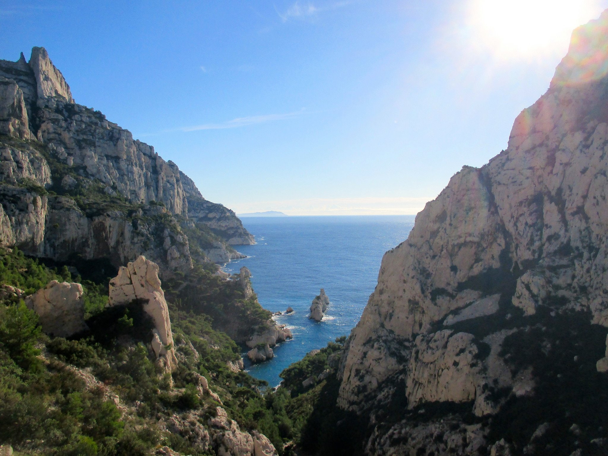 provence, calanques, marseille, nature, 1080P, panoramic, rivages, panorama, sea, france, HD Wallpaper