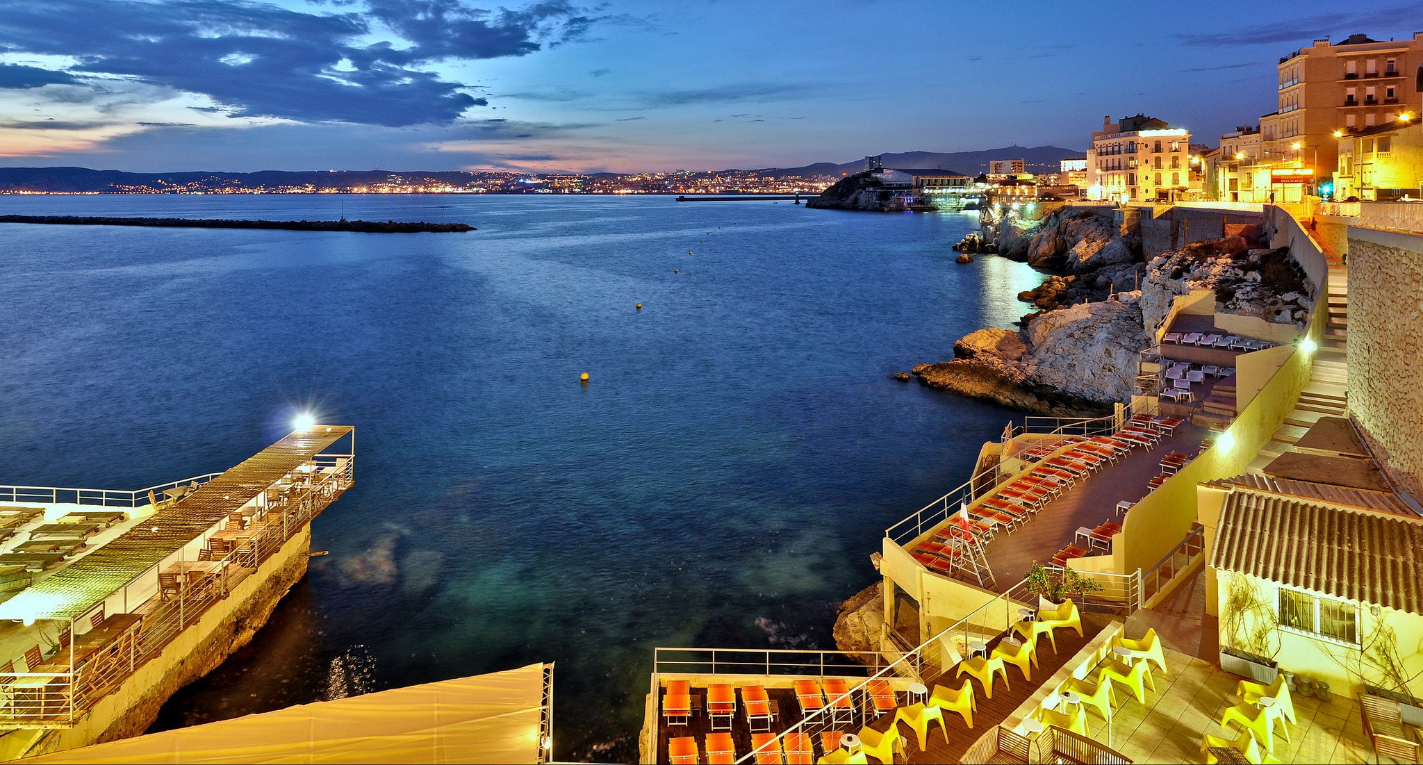 provence, 1080P, panoramic, panorama, plage, france, beach, corniche, rivages, marseille, nature, sea, prado, calanques, HD Wallpaper