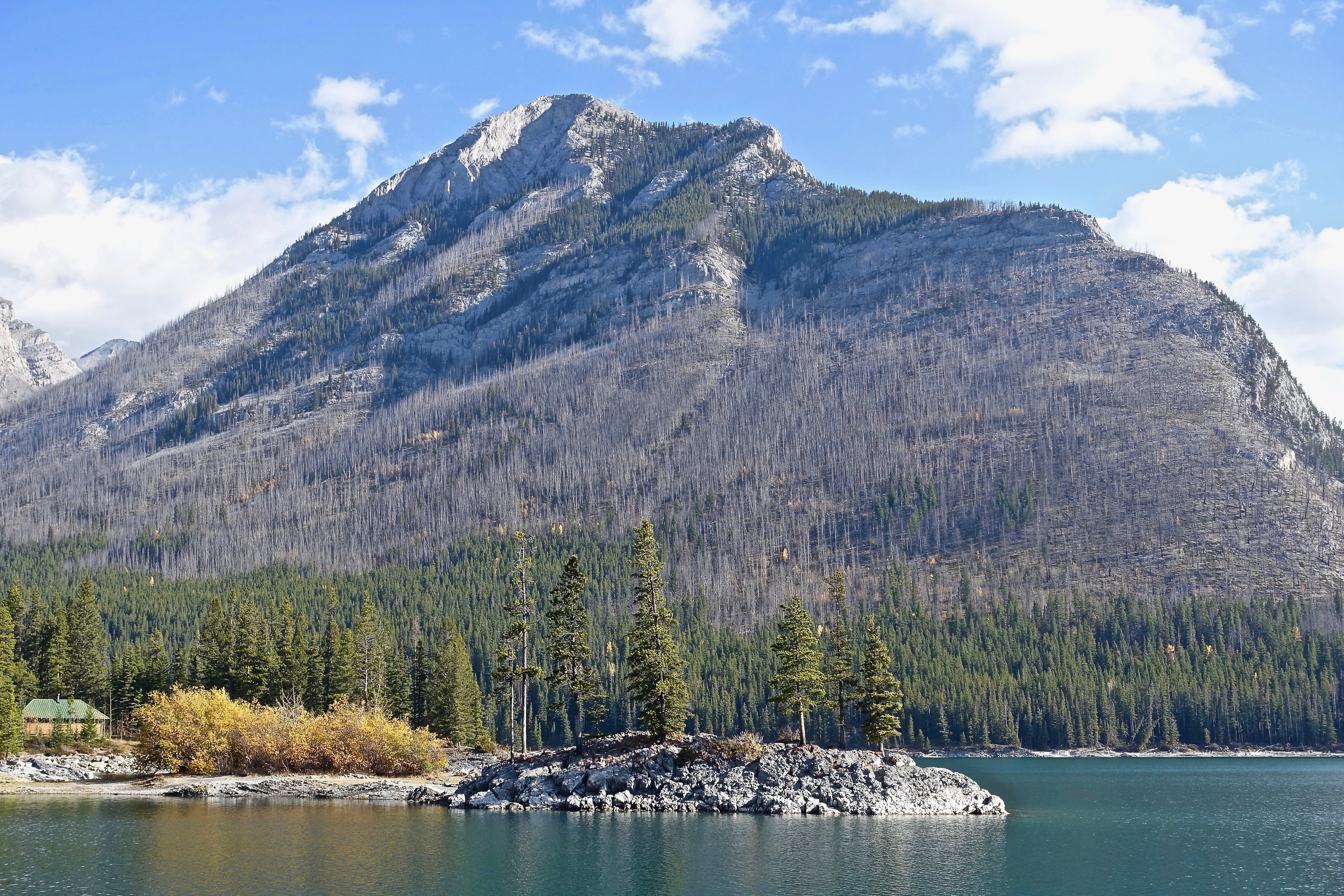 landscape, outdoors, rock, sky, water, environment, tree, scenery, mountain, burnt, formation, scenics, mountain peak, cloud - sky, non-urban scene, mountain range, HD Wallpaper