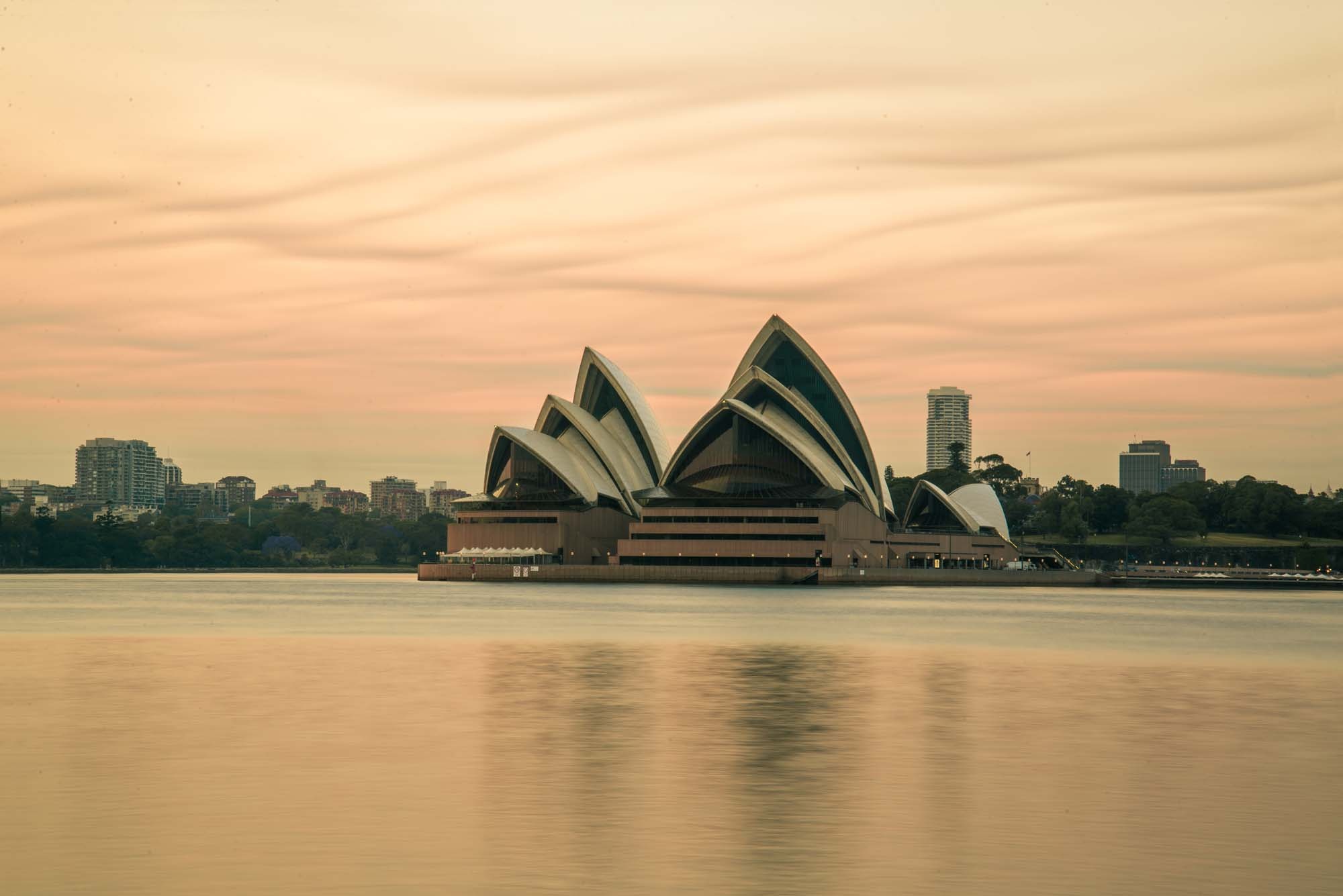 building exterior, modern, built structure, sunset, house, cloud - sky, office building exterior, nature, travel, bennelong point, dawn, sydney, architecture, HD Wallpaper
