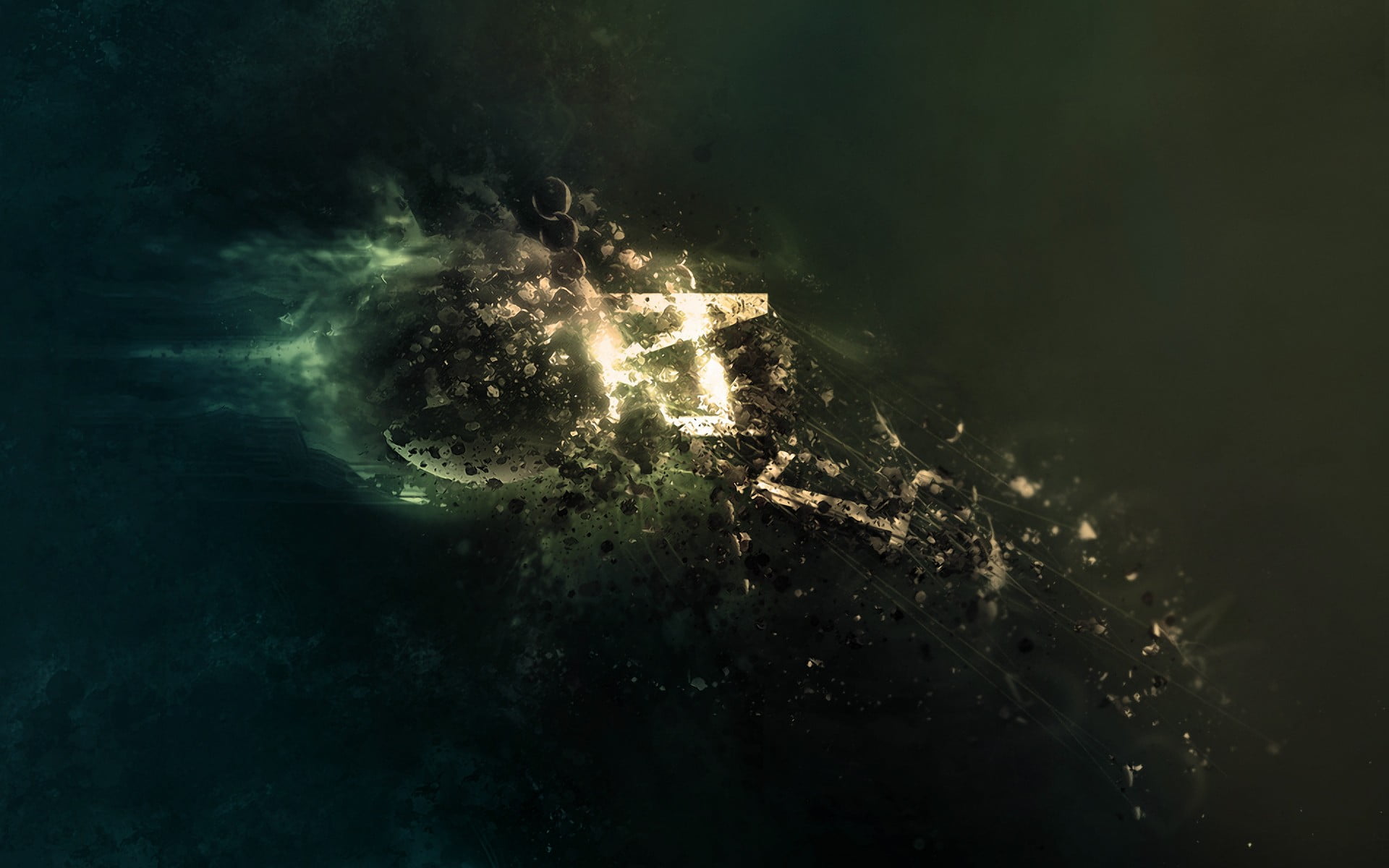 no people, light - natural phenomenon, illuminated, 1080P, destruction, smoke - physical structure, dark, space, pollution, outdoors, undersea, copy space, HD Wallpaper