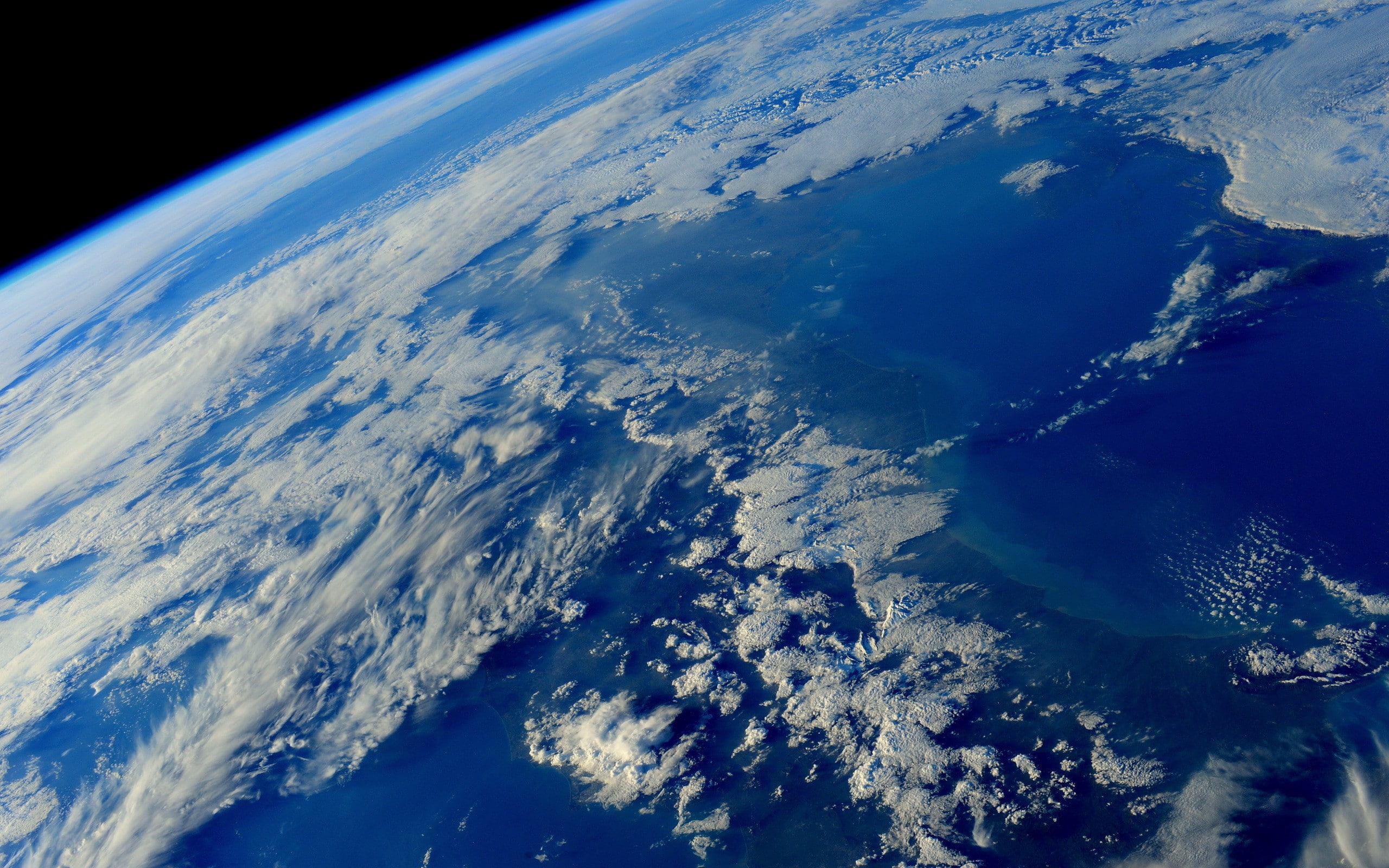 Earth, blue, sea, 2K, space, HD Wallpaper