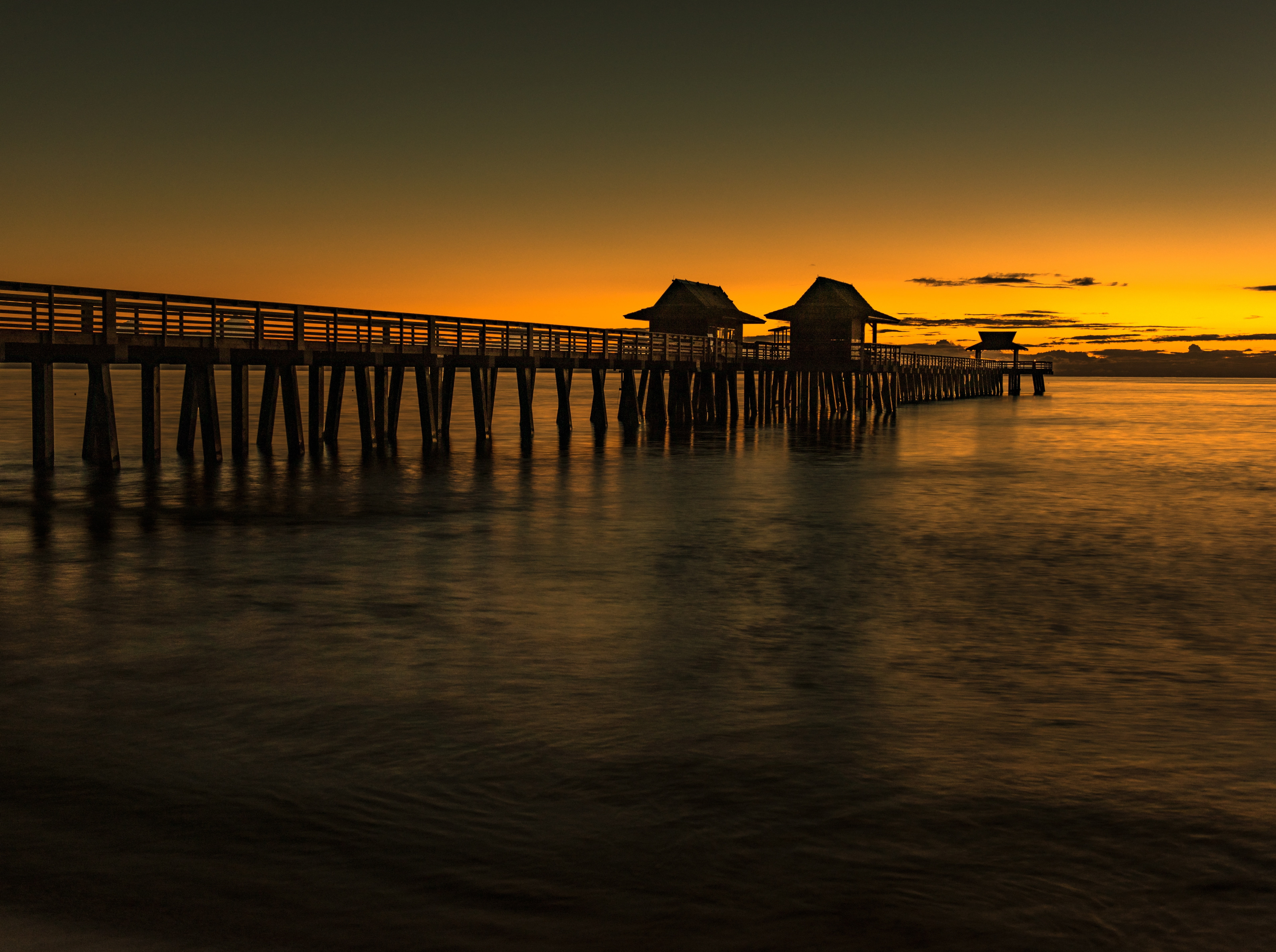 building exterior, naplespier, waterfront, Twilight, traveltheworld, horizon over water, Florida, Scenery, unitedstates, Travel, Amazing, Pier, Sun and Sky, HD Wallpaper