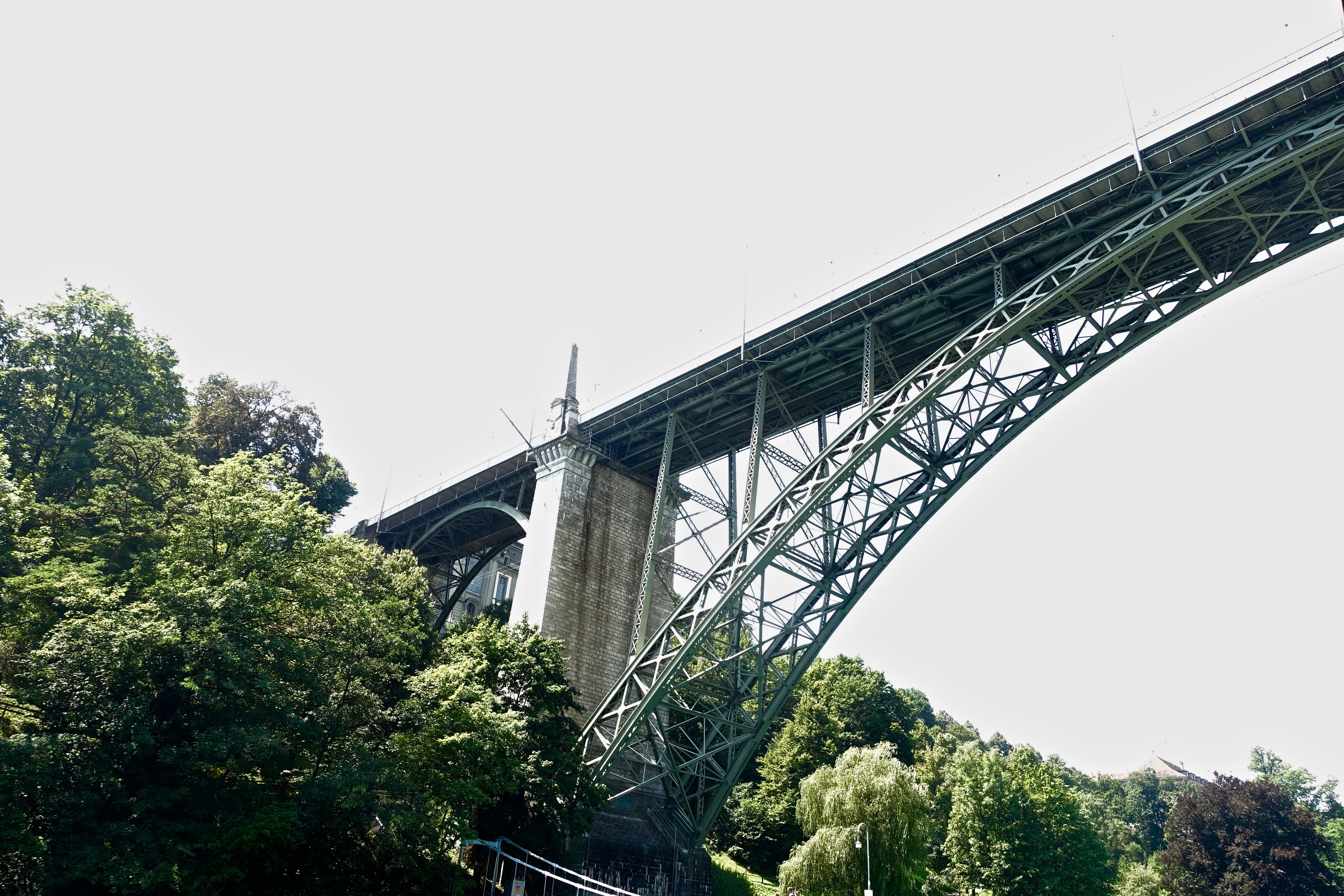 no people, sky, day, travel destinations, bridge - man made structure, iron, bridge, tourism, transportation, design, architecture, tree, nature, plant, HD Wallpaper