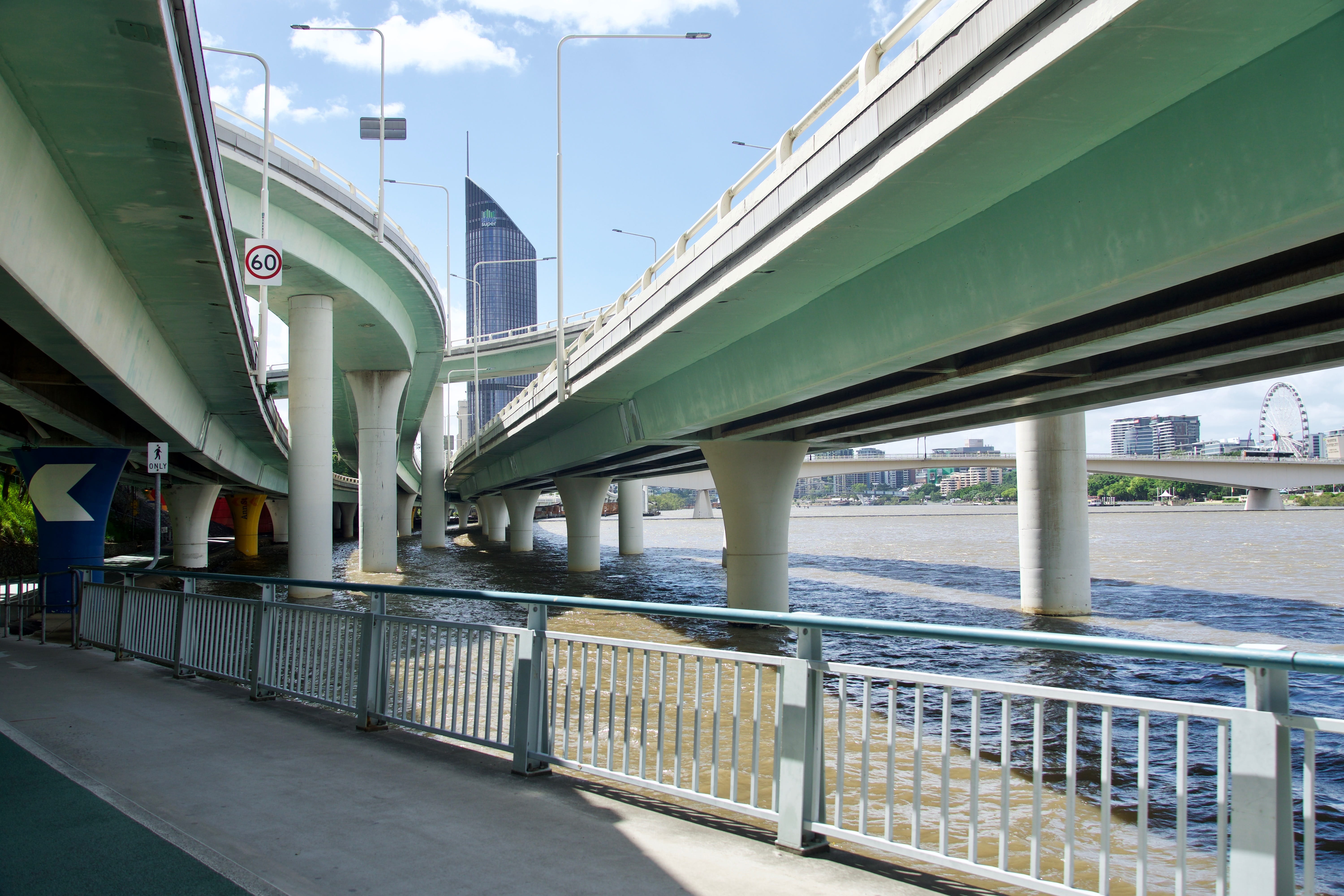 engineering, outdoors, highway, elevated road, architecture, built structure, day, sky, railing, traffic, 5K, bridge, flyover, transportation, architectural column, HD Wallpaper