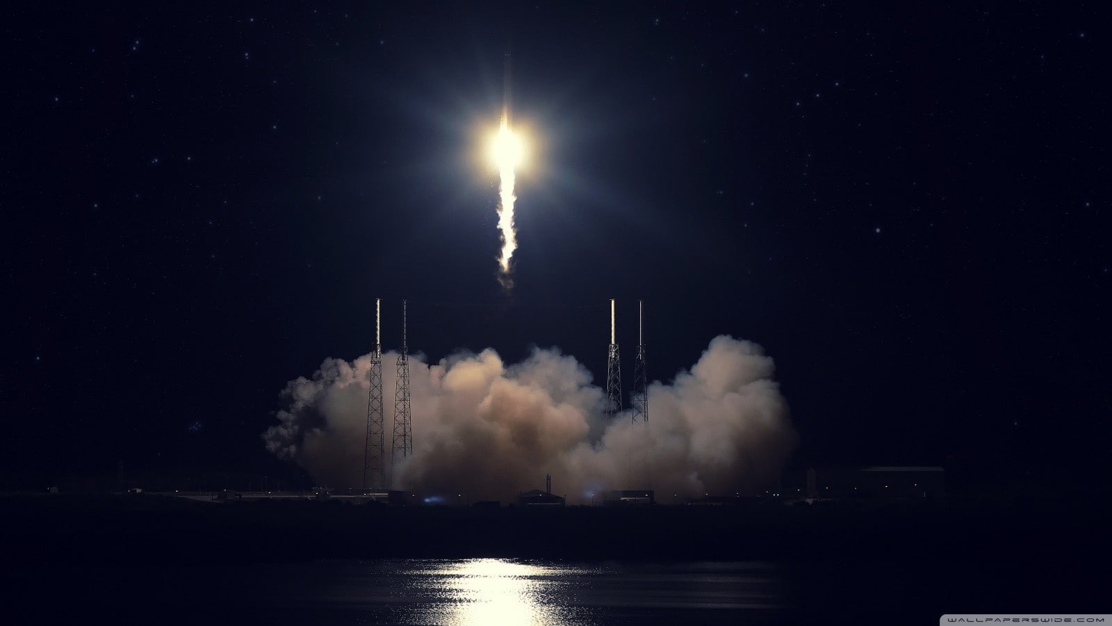 720P, Atlas V, take-off, lift off, HD Wallpaper