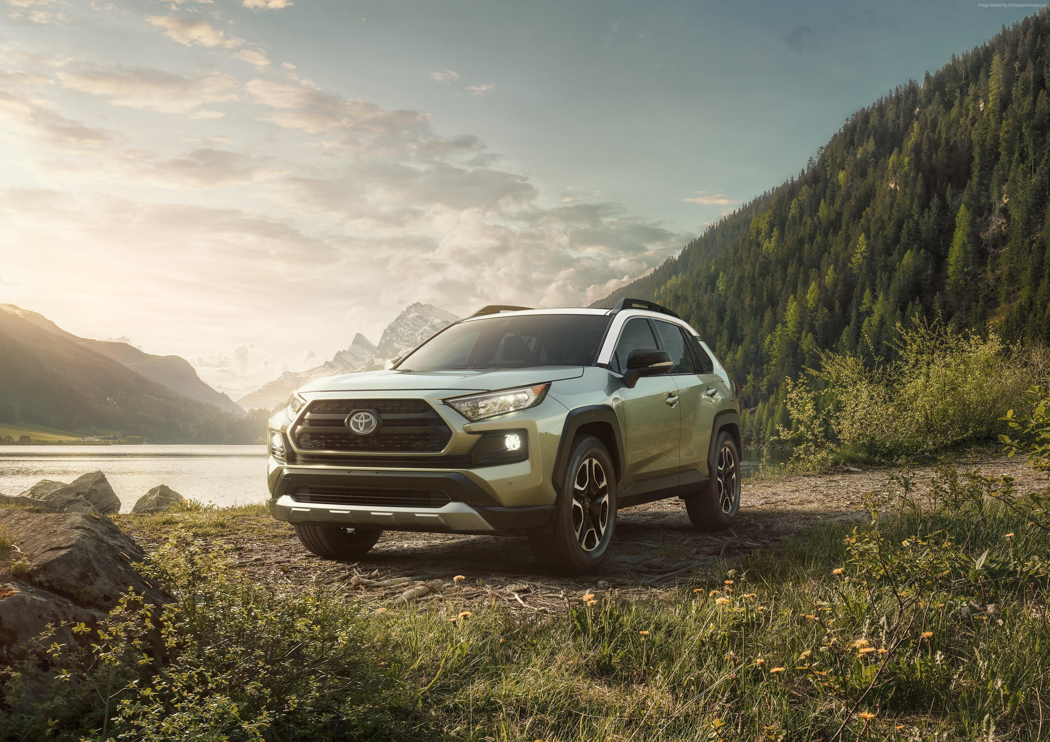 4K, SUV, 2K, 2019 Cars, Toyota RAV4, HD Wallpaper