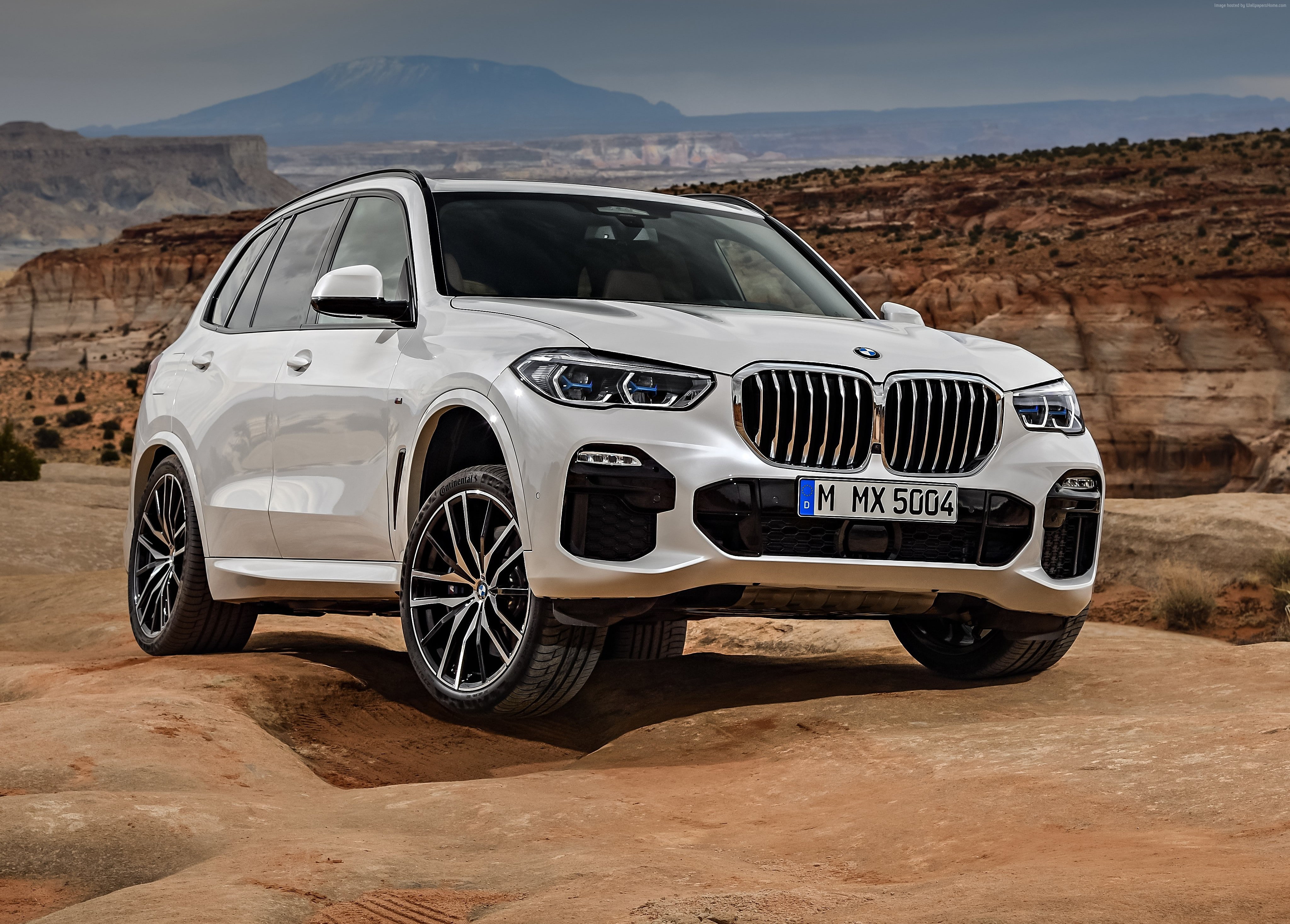 rock, 4K, land vehicle, road, BMW X5, stationary, outdoors, mode of transportation, SUV, mountain, 2019 Cars, desert, day, non-urban scene, car, 4K, nature, HD Wallpaper