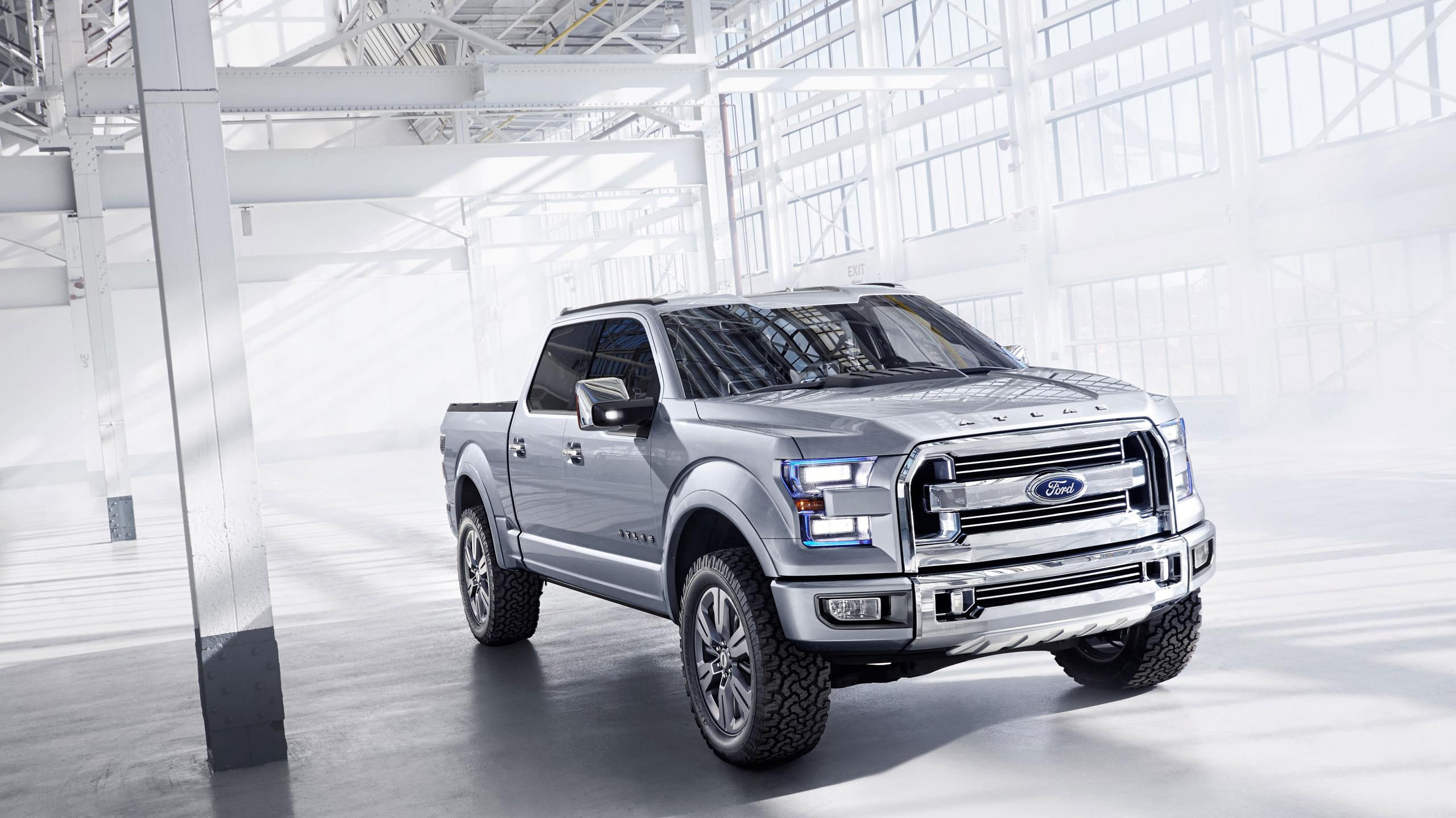 c, atlas, ford, duty, super, f, cars, silver, 2K, 2013, HD Wallpaper