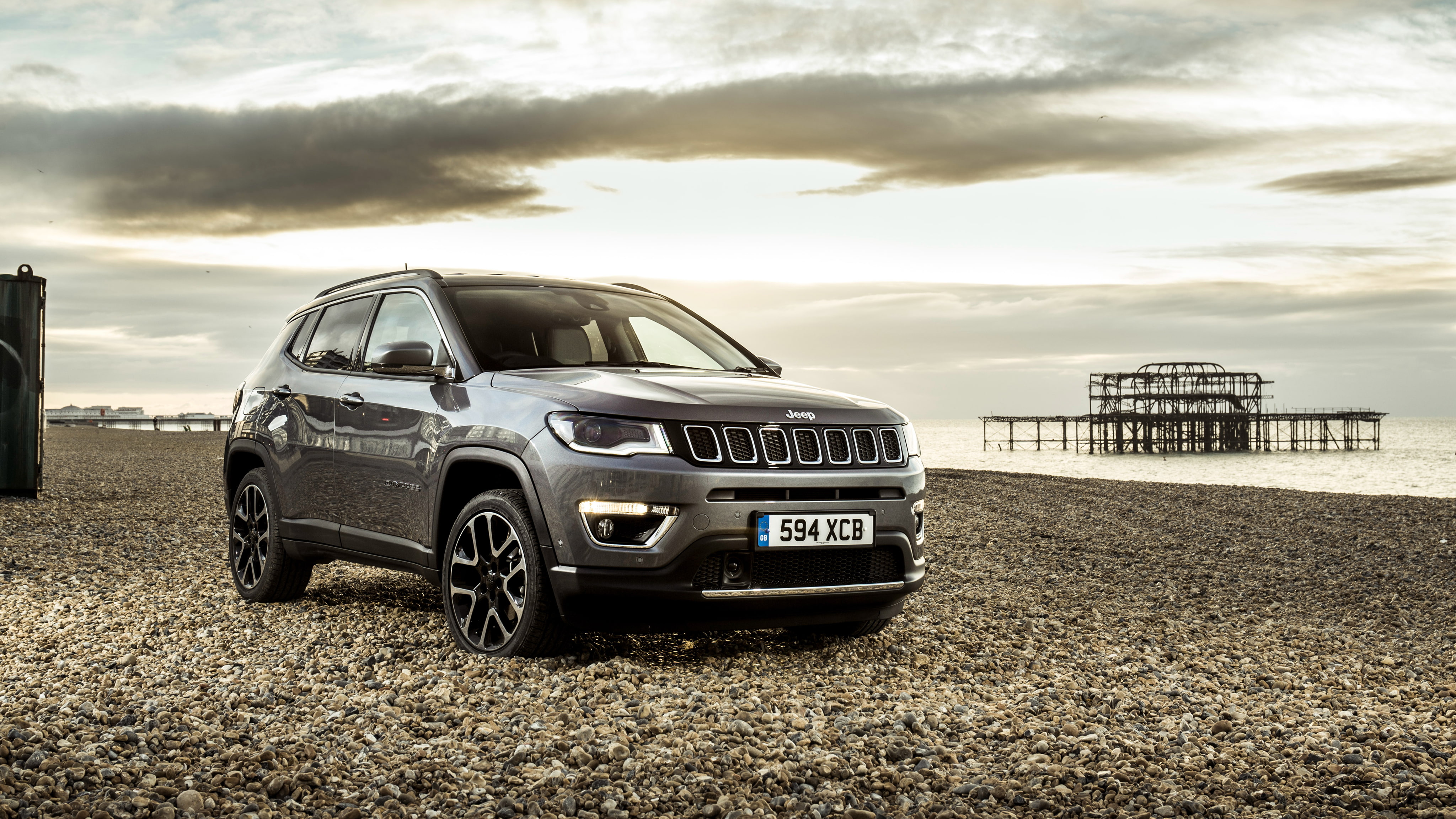 Limited, Jeep, Compass, 2018, 4K, HD Wallpaper