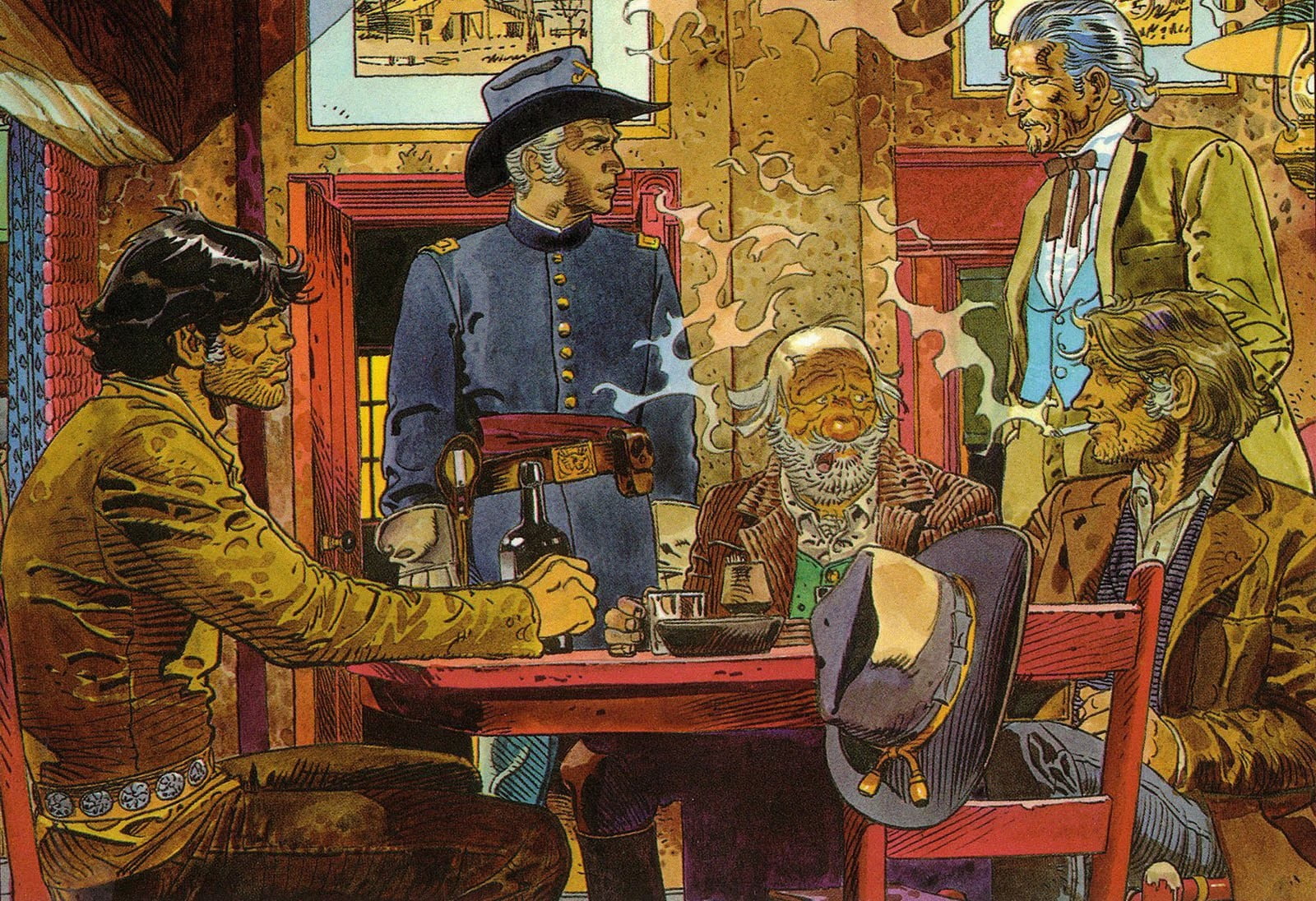 near, music, musical instrument, men, Mœbius, religion, arts culture and entertainment, painting, indoors, mural, Blueberry (comics hero), art and craft, HD Wallpaper