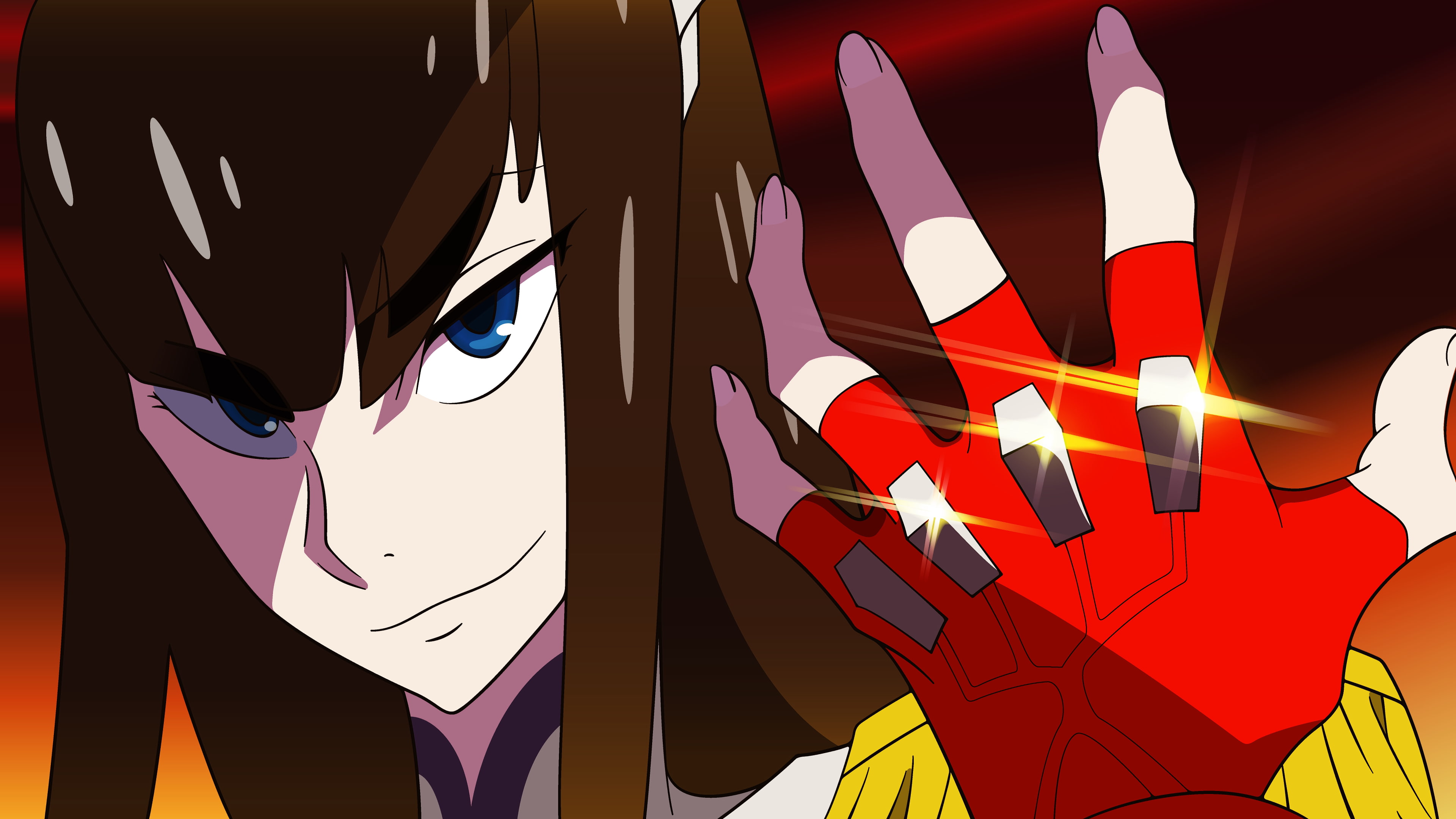 close-up, wall - building feature, creativity, art and craft, illuminated, Kill la Kill, 4K, no people, representation, multi colored, nature, Kiryuin Satsuki, HD Wallpaper