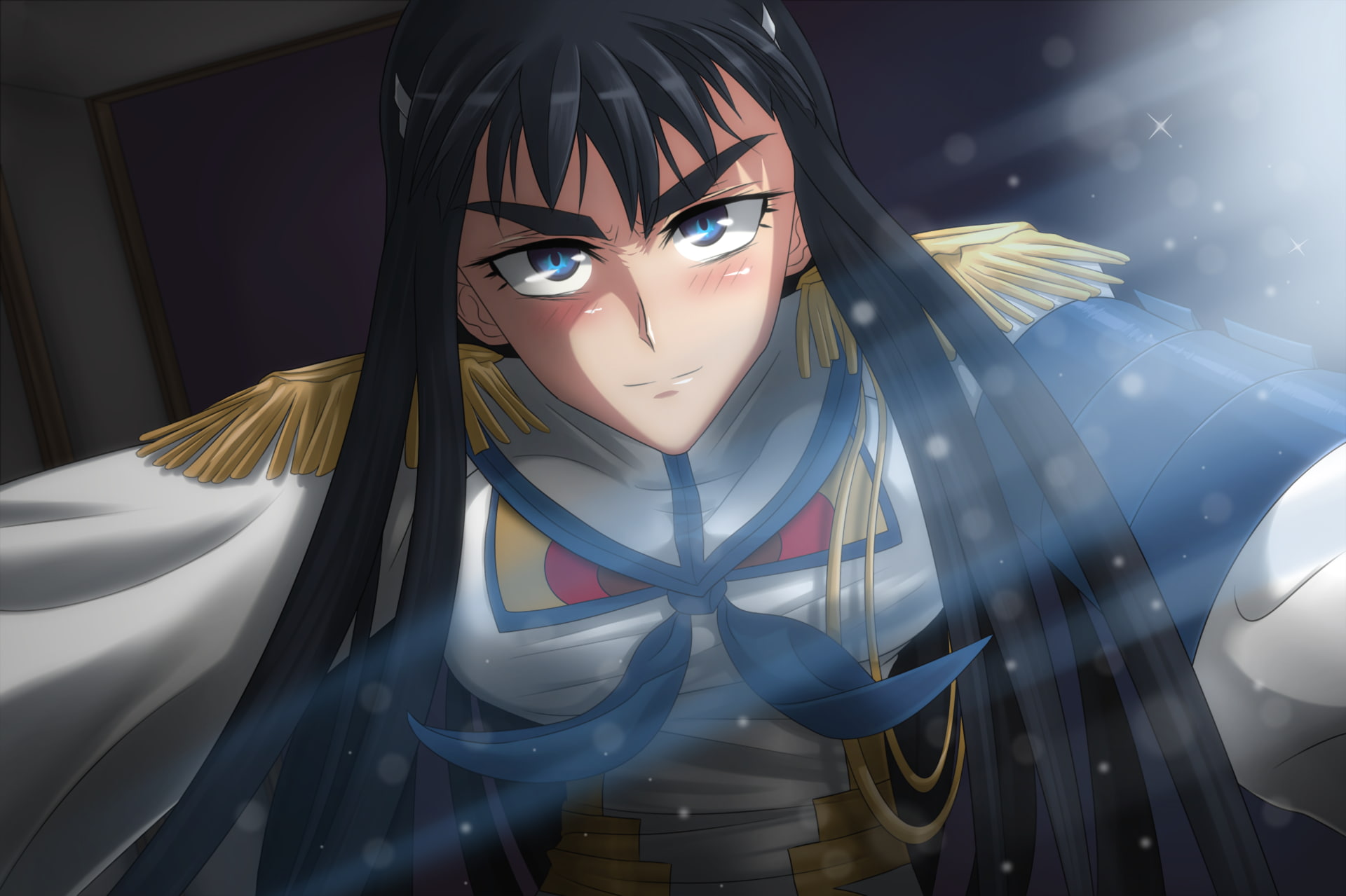representation, illuminated, indoors, Kiryuin Satsuki, real people, headshot, one person, human representation, light - natural phenomenon, women, front view, HD Wallpaper