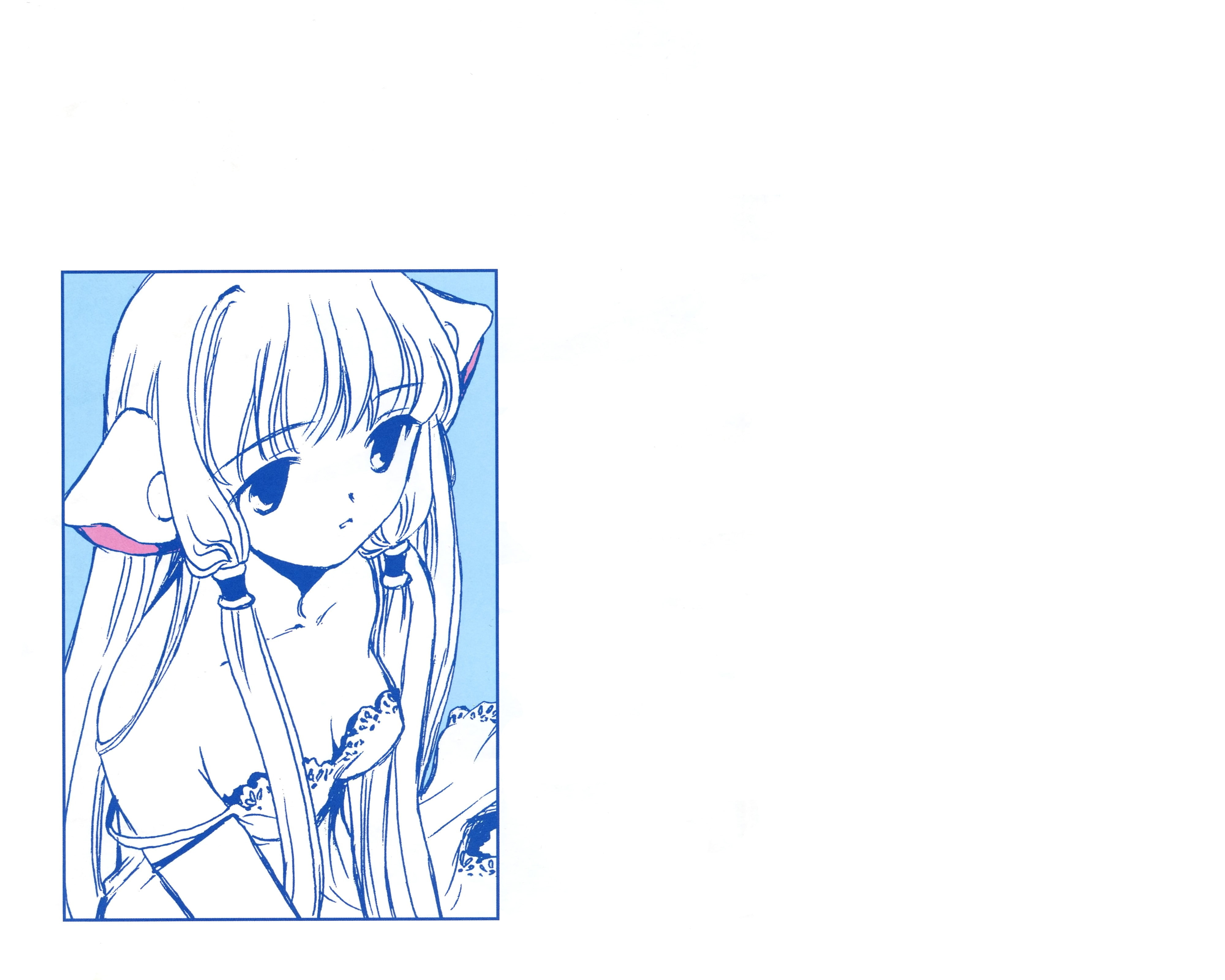 white background, studio shot, wall - building feature, craft, Chobits, creativity, still life, Chii, indoors, copy space, art and craft, anime girls, nature, HD Wallpaper