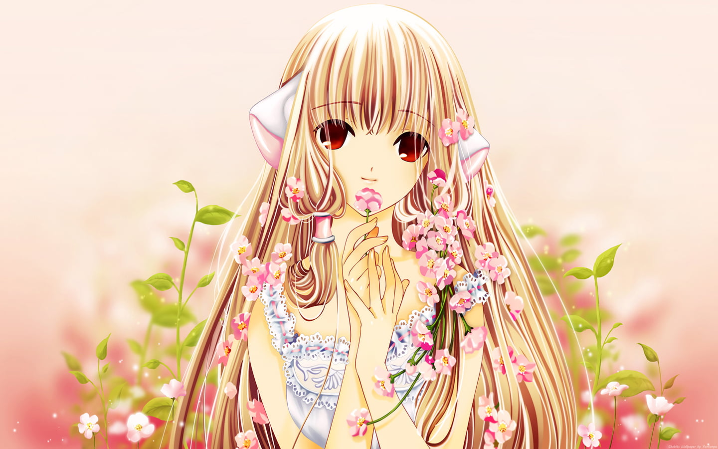 art and craft, women, CLAMP, day, childhood, one person, flower, looking at camera, human body part, blond hair, fashion, child, plant, 720P, representation, HD Wallpaper